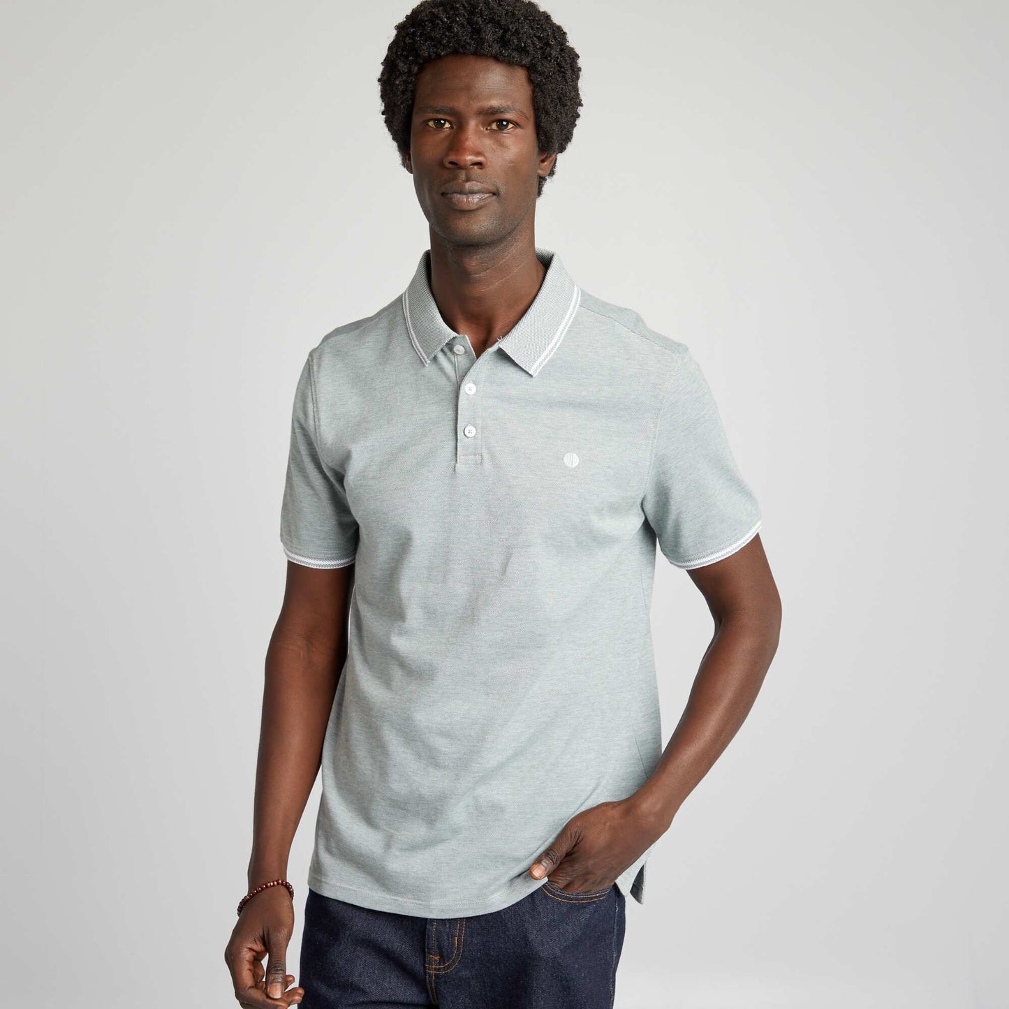 Polo   manches courtes Regular fit Vert