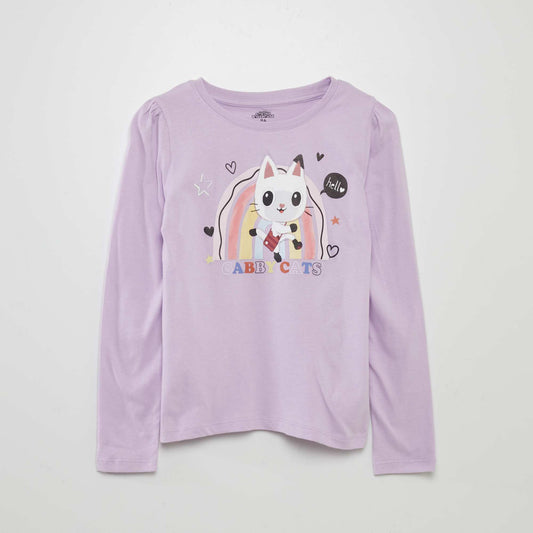 T-shirt col rond 'Gabby et la maison magique' Violet