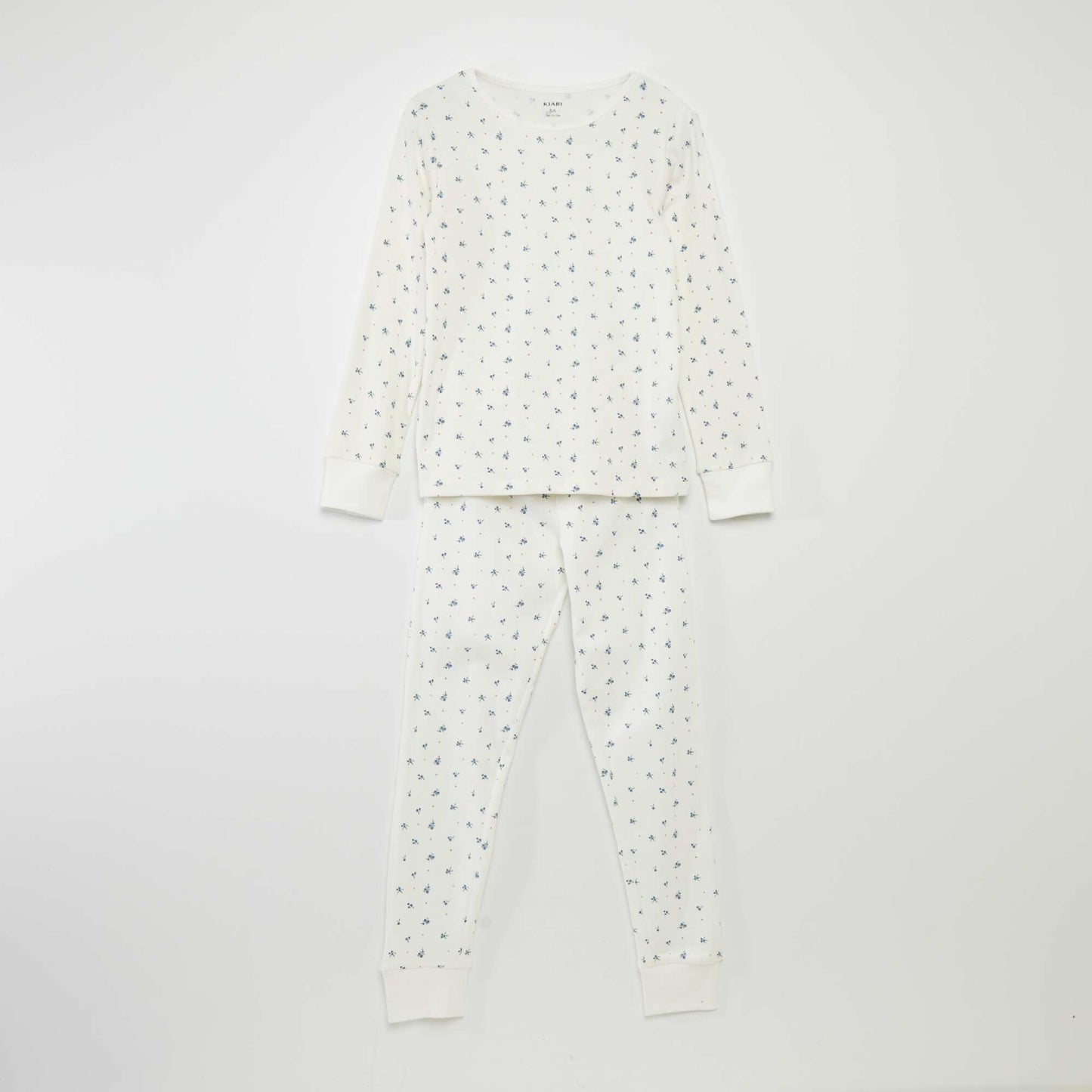 Ensemble pyjama imprim  fantaisie - 2 pi ces Blanc 'fleur'