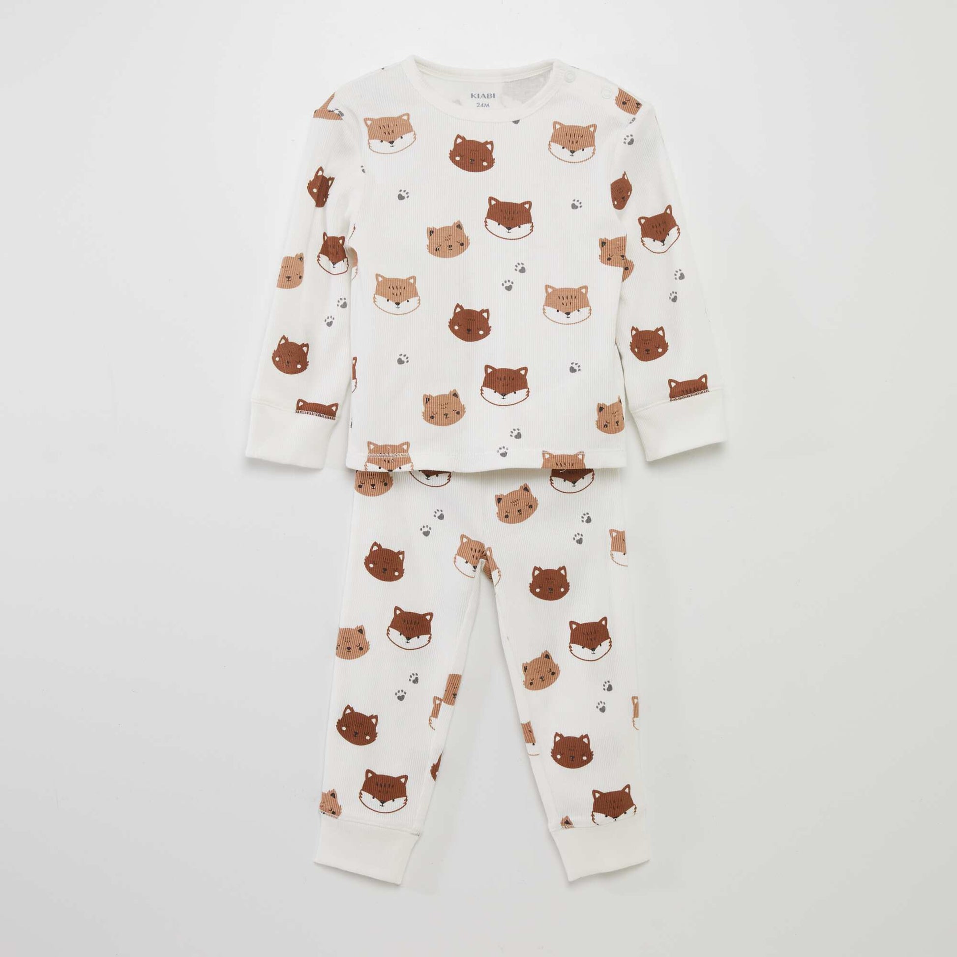 Ensemble pyjama c tel et imprim - 2 pi ces Blanc