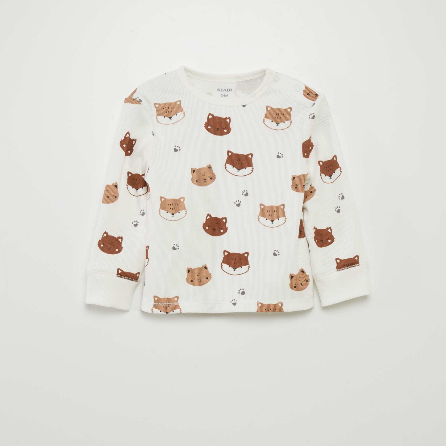 Ensemble pyjama c tel et imprim - 2 pi ces Blanc