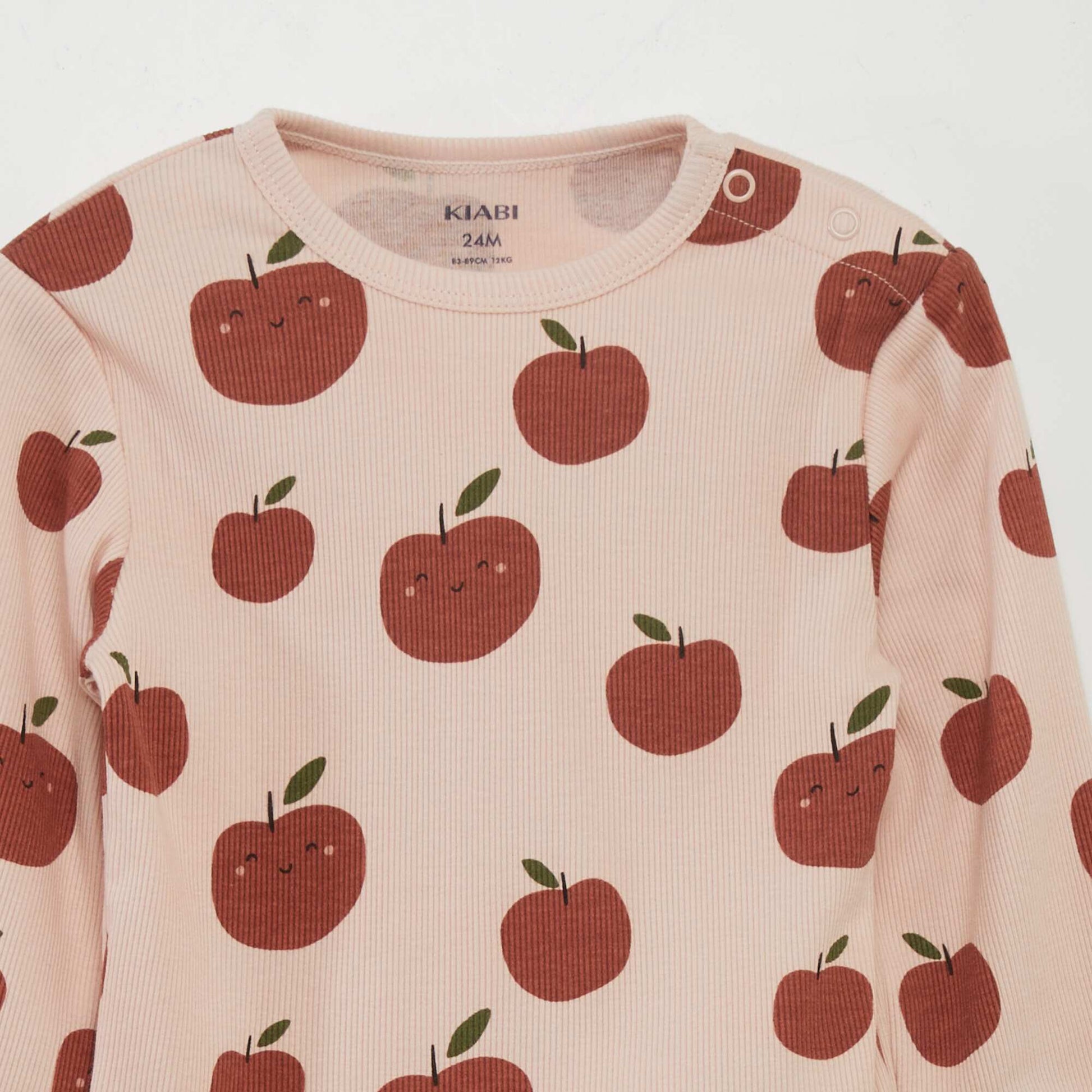 Ensemble pyjama c tel et imprim - 2 pi ces Rose
