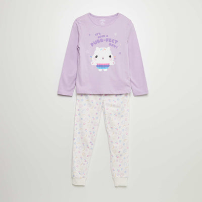 Ensemble pyjama imprim 'Gabby et la maison magique' - 2 pi ces Violet