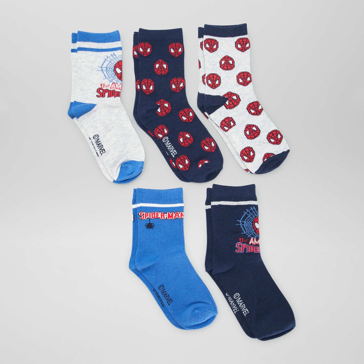 Lot de chaussettes 'Spider-man' - 5 paires Bleu