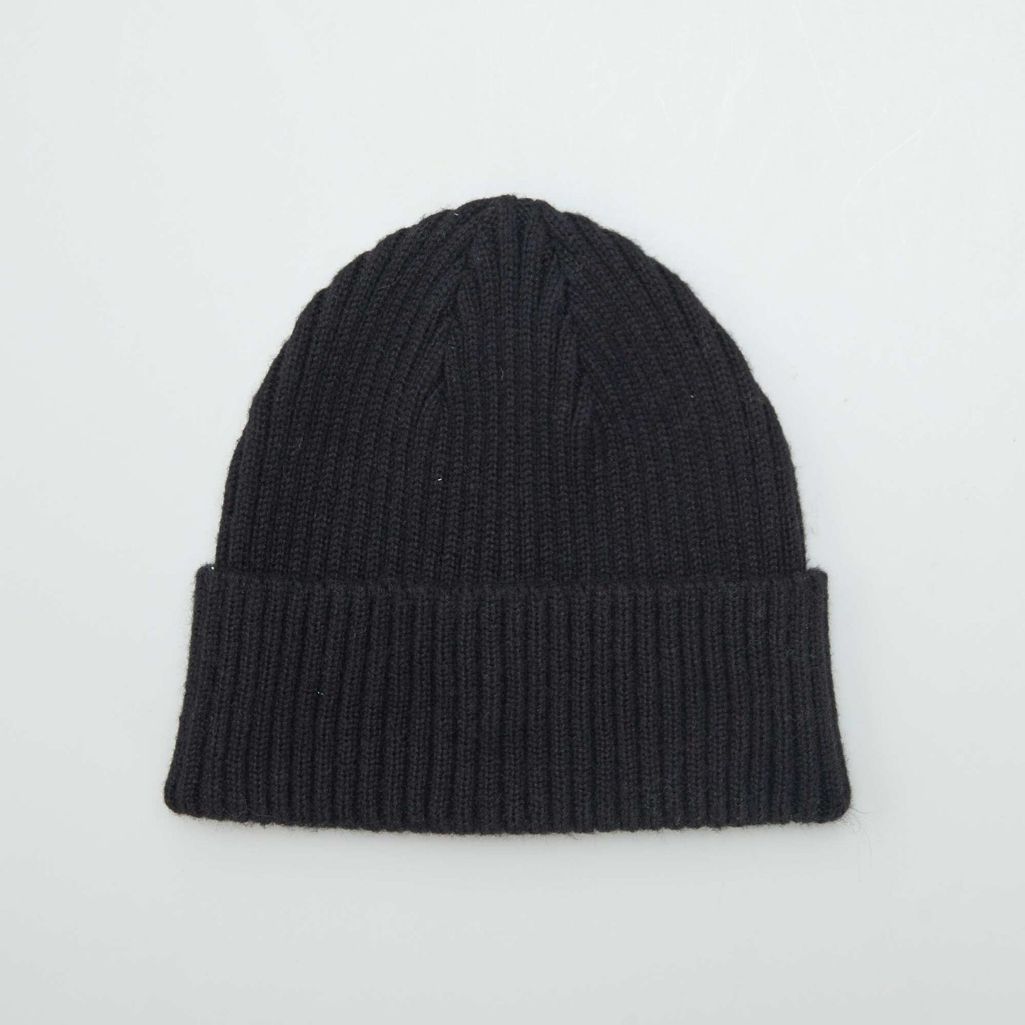 Bonnet avec revers Noir