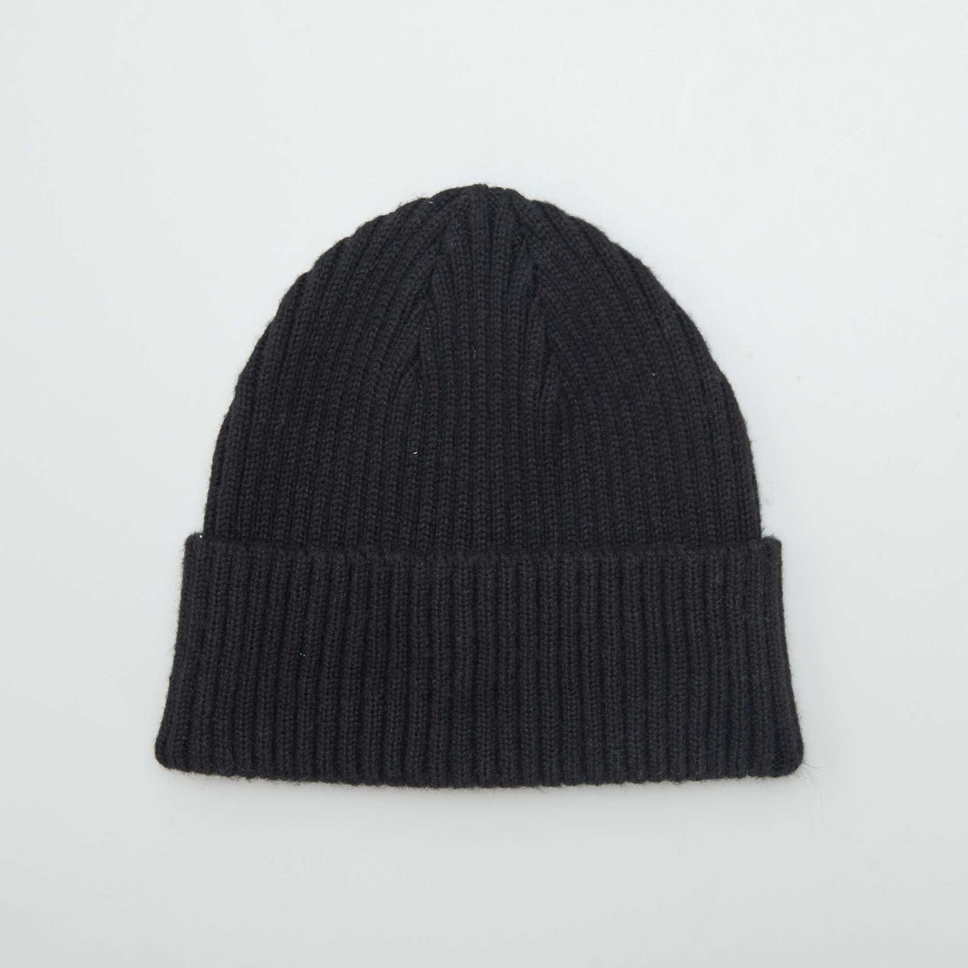 Bonnet avec revers Noir