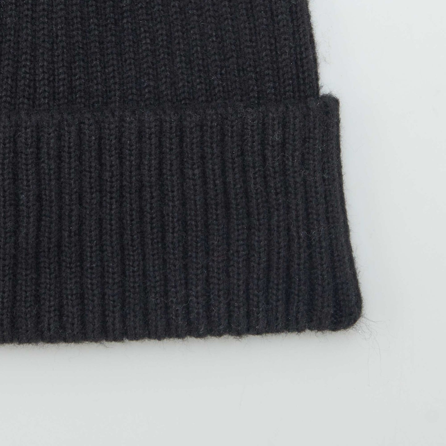 Bonnet avec revers Noir