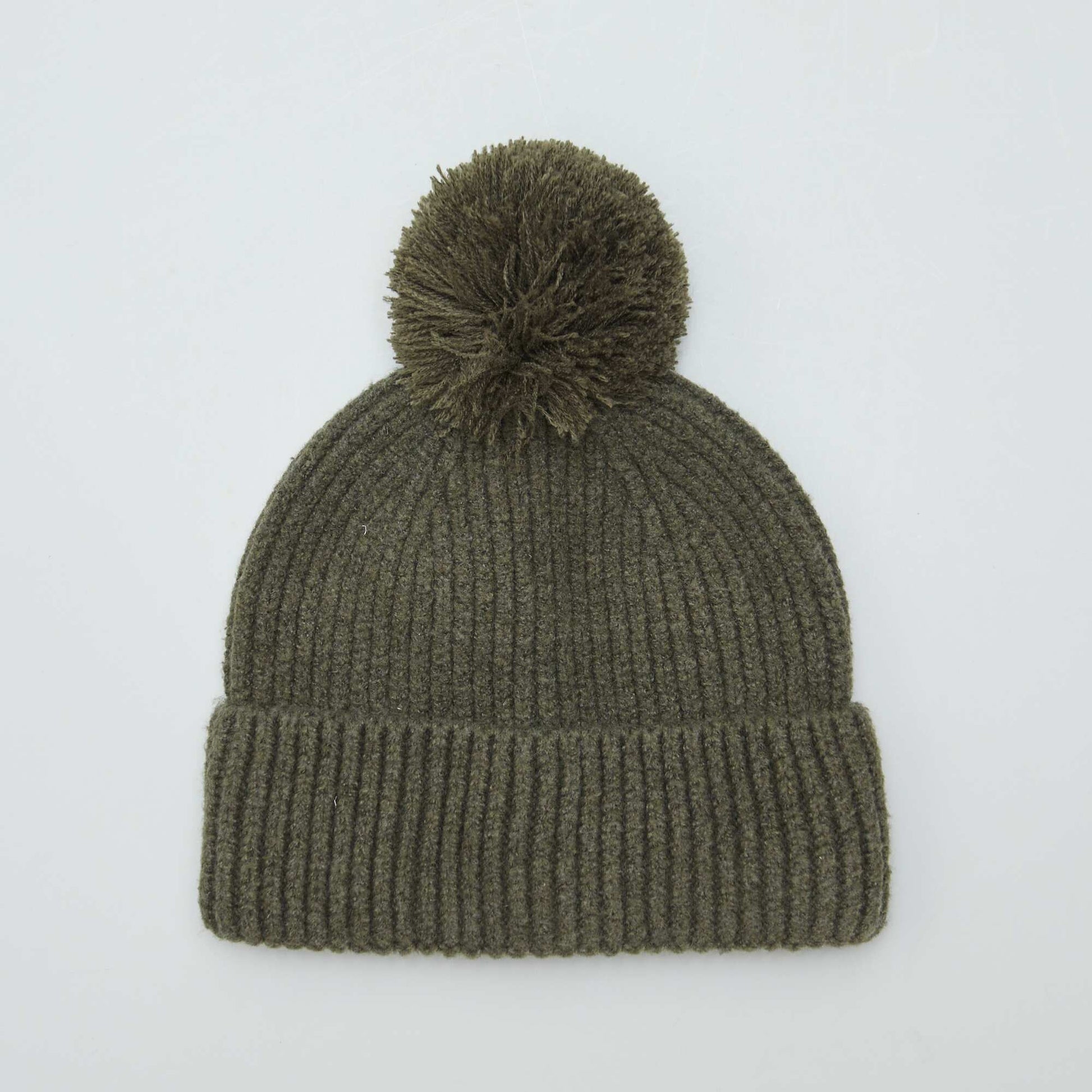 Bonnet c tel avec pompon Kaki
