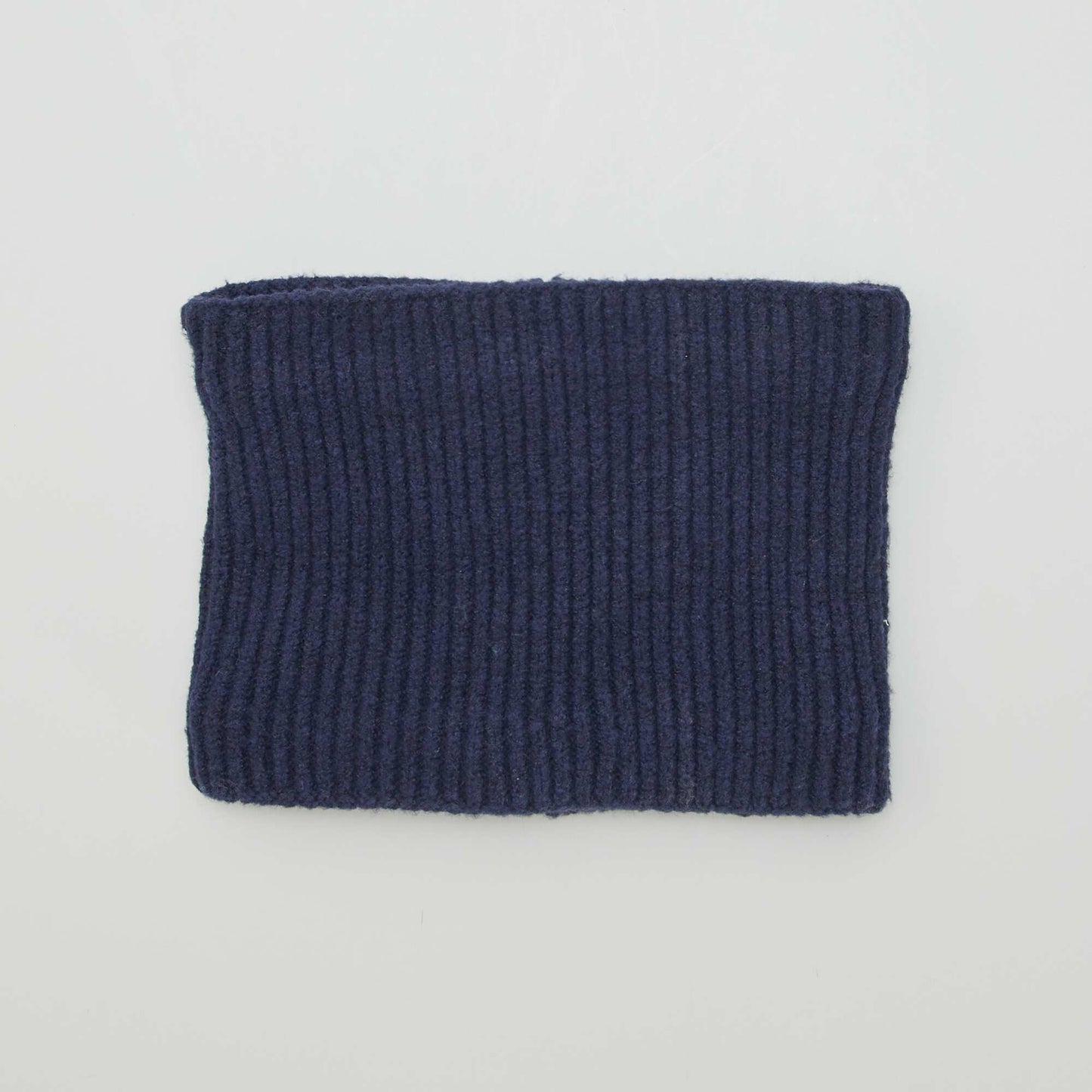 Snood en maille tricot Bleu