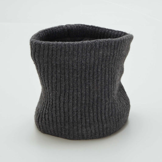 Snood en maille tricot Anthracite