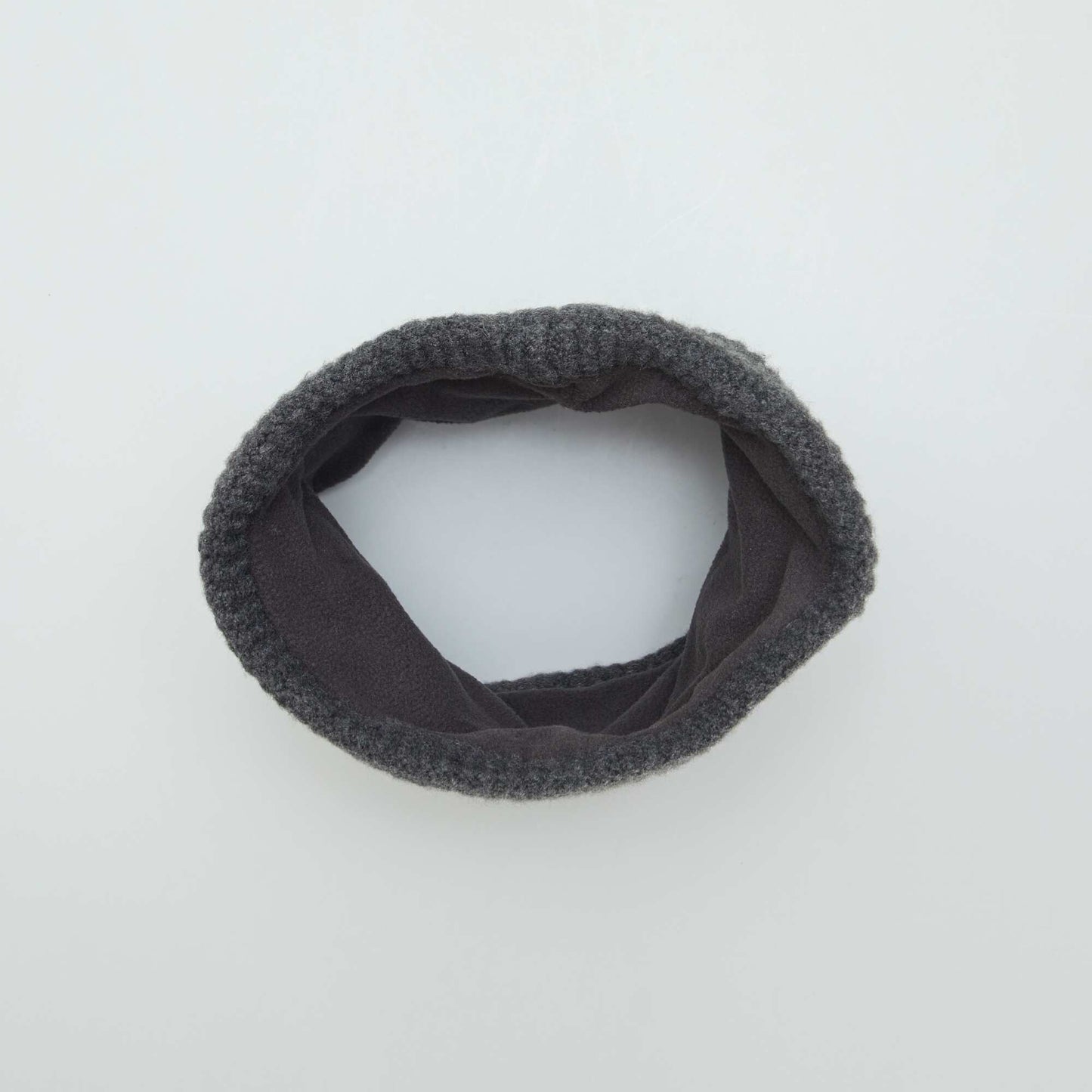 Snood en maille tricot Anthracite