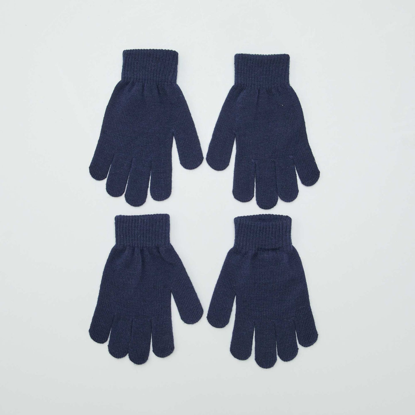 Lot de 2 paires de gants Bleu