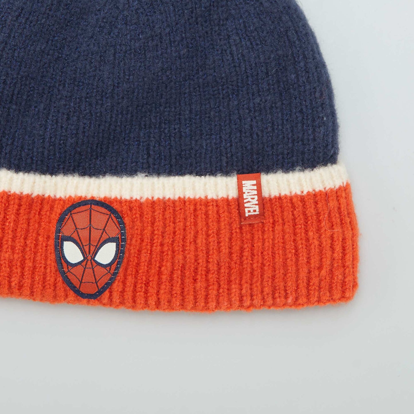 Bonnet + snood 'Spiderman' Bleu