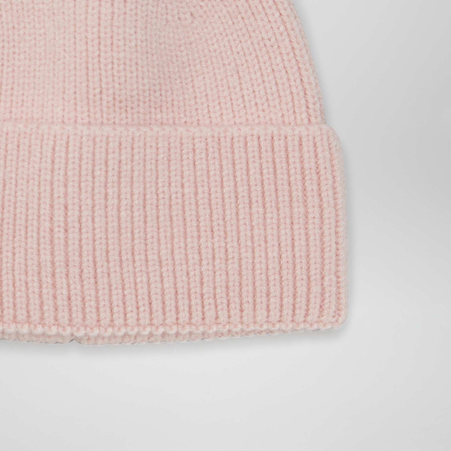 Bonnet en maille avec revers ROSE