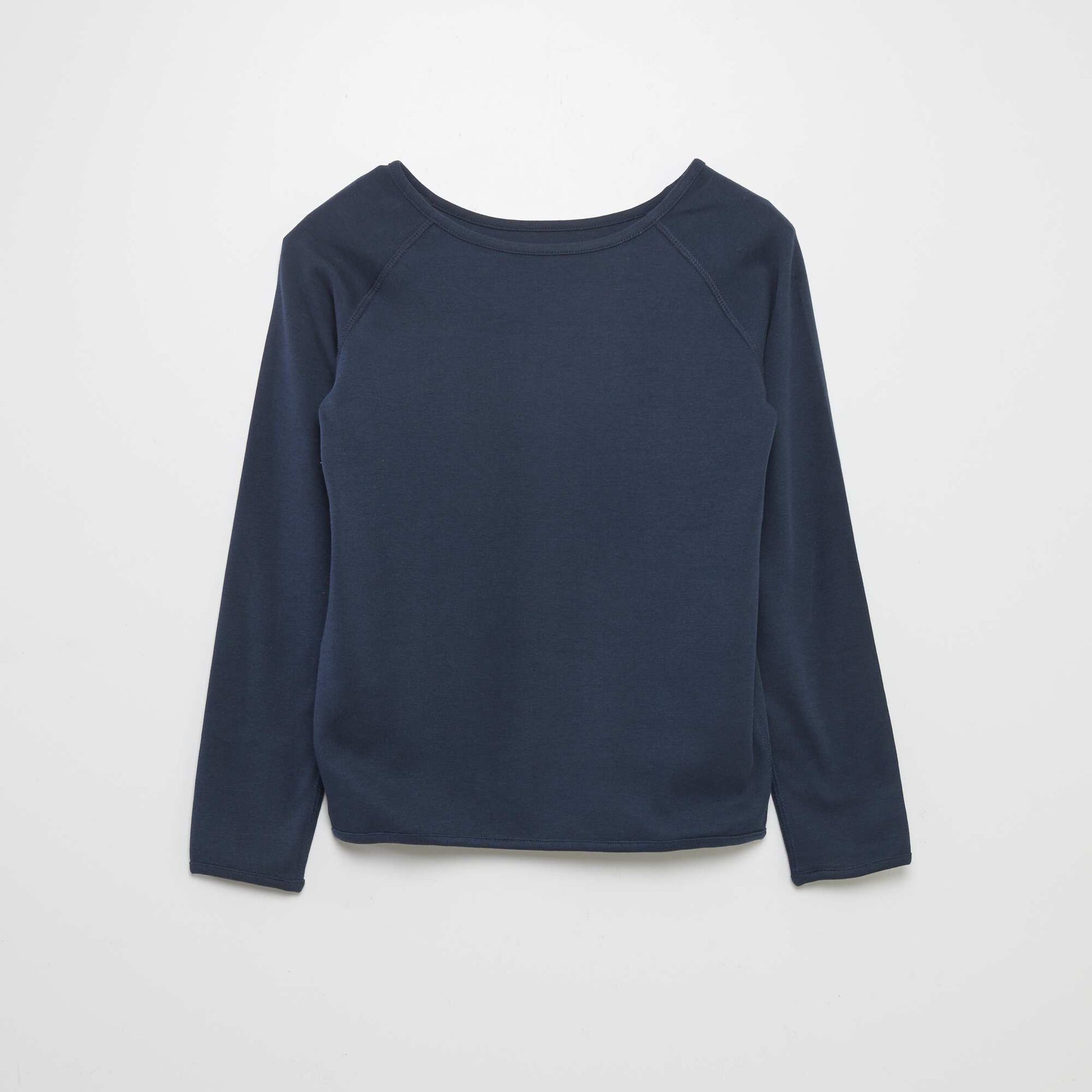 T-shirt uni à manches longues - So Easy BLEU