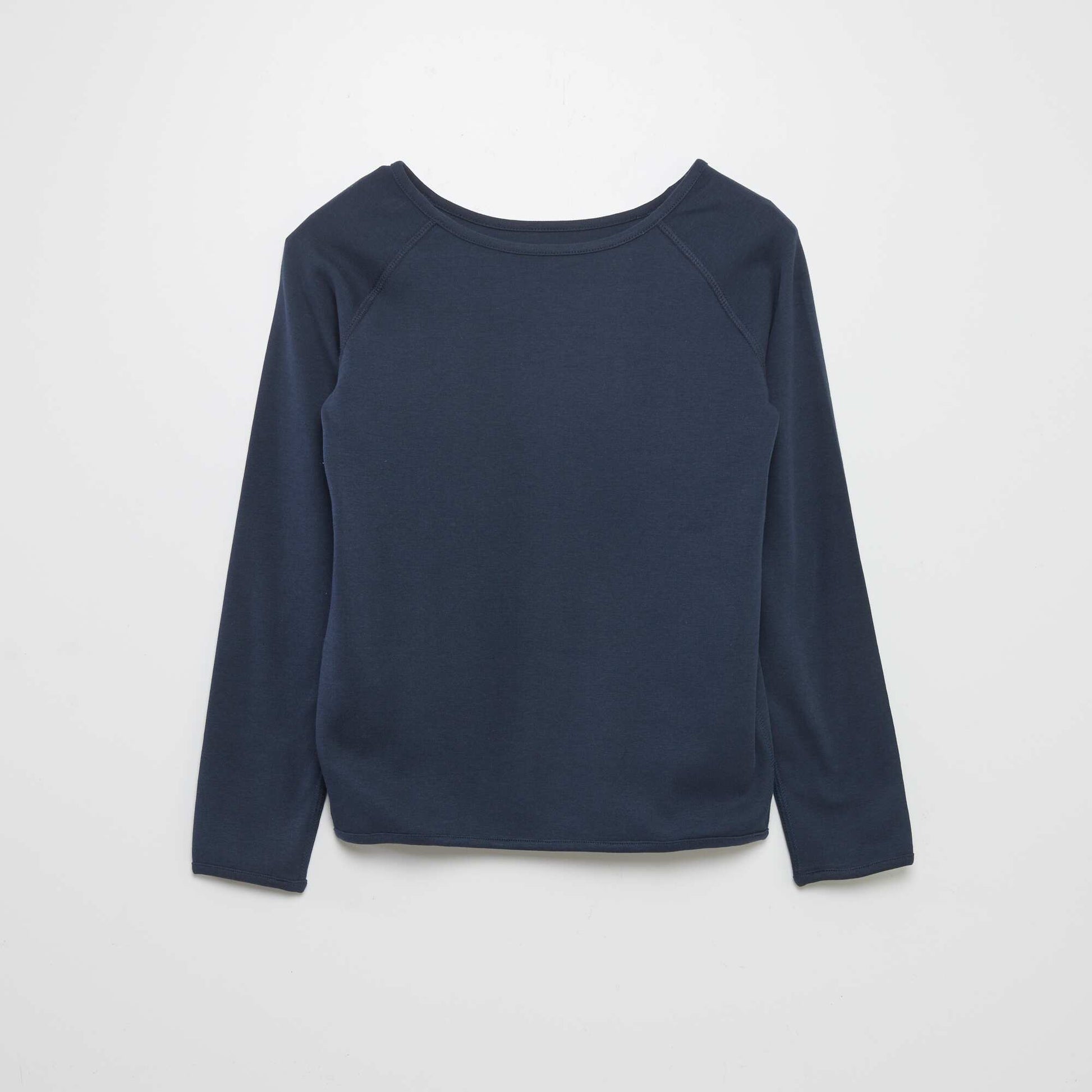 T-shirt uni à manches longues - So Easy BLEU