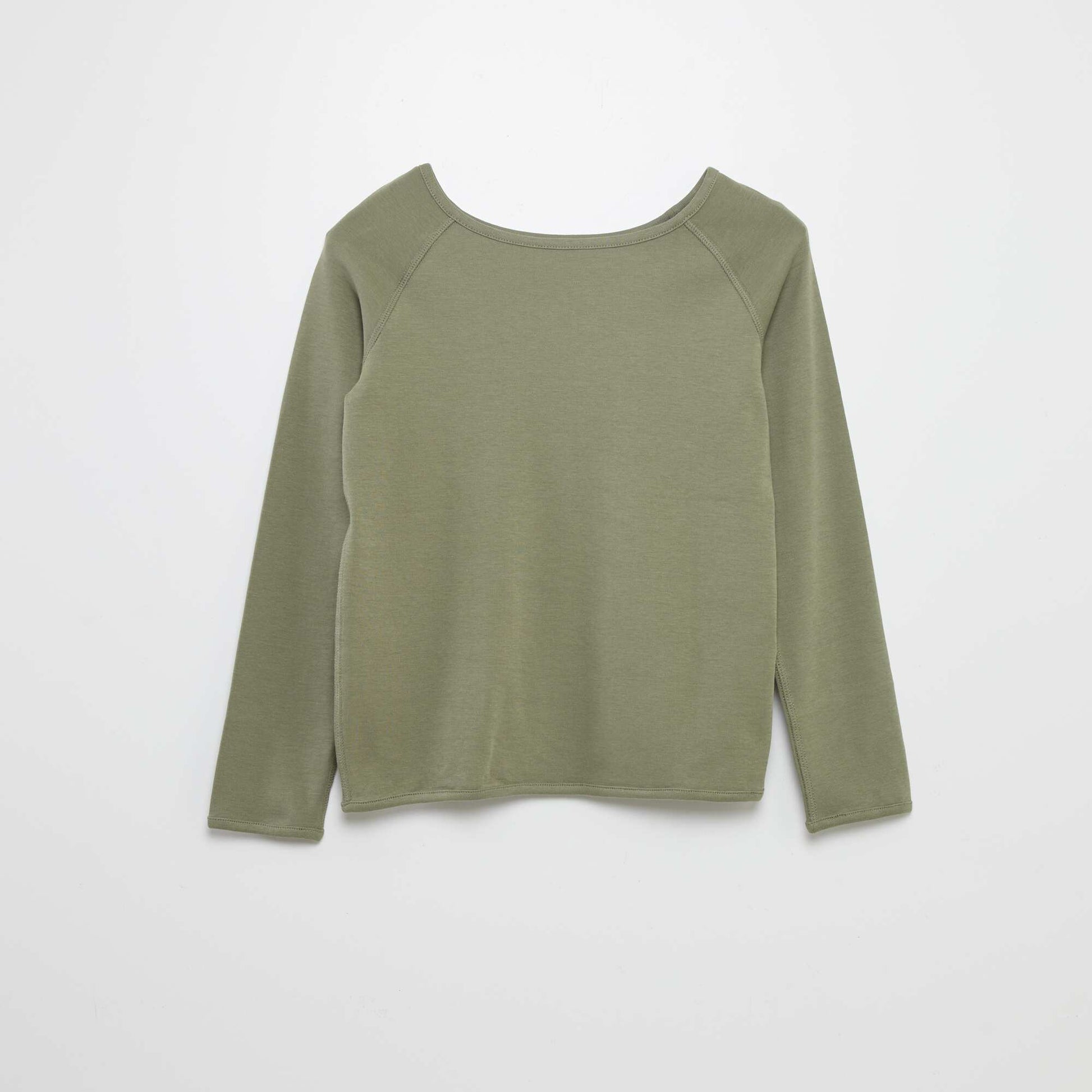T-shirt uni à manches longues - So Easy VERT
