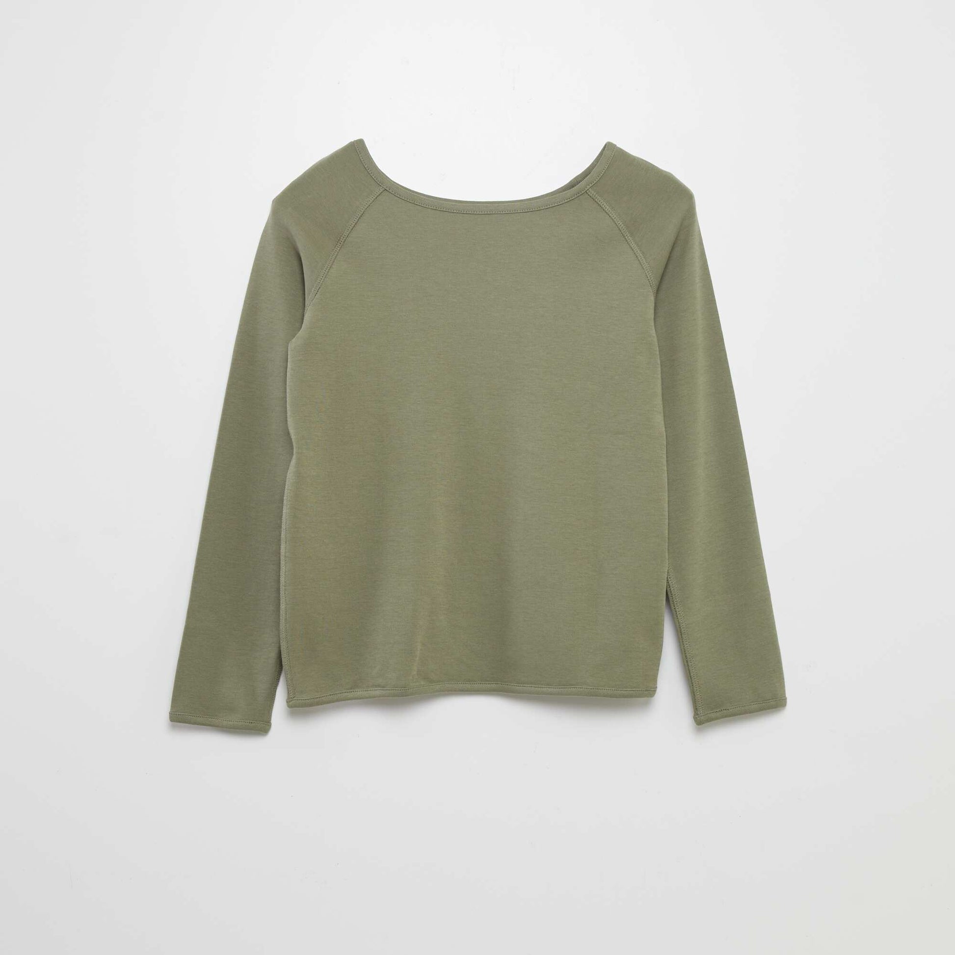 T-shirt uni à manches longues - So Easy VERT