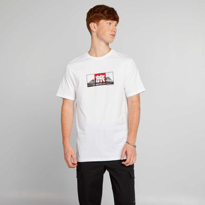 T-shirt imprim BLANC