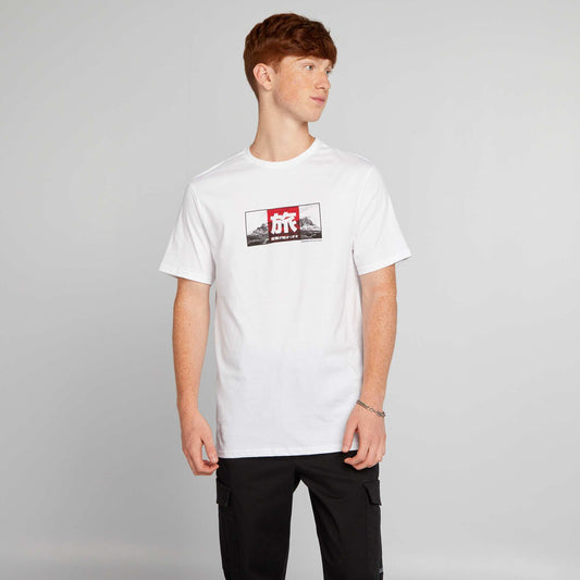 T-shirt imprim  BLANC