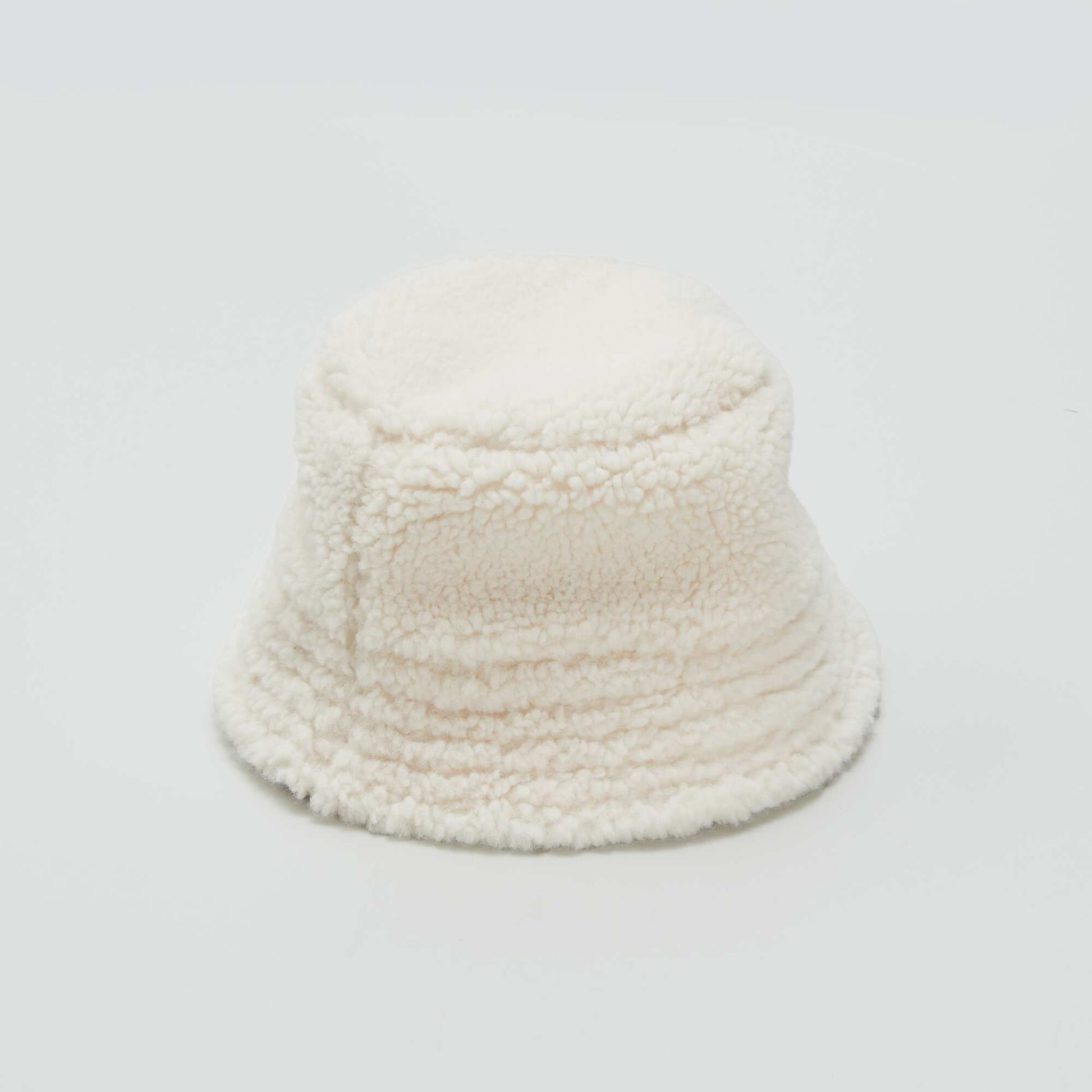 Bonnet imitation fourrure + charpe 'c ur' dor - 2 pi ces Beige