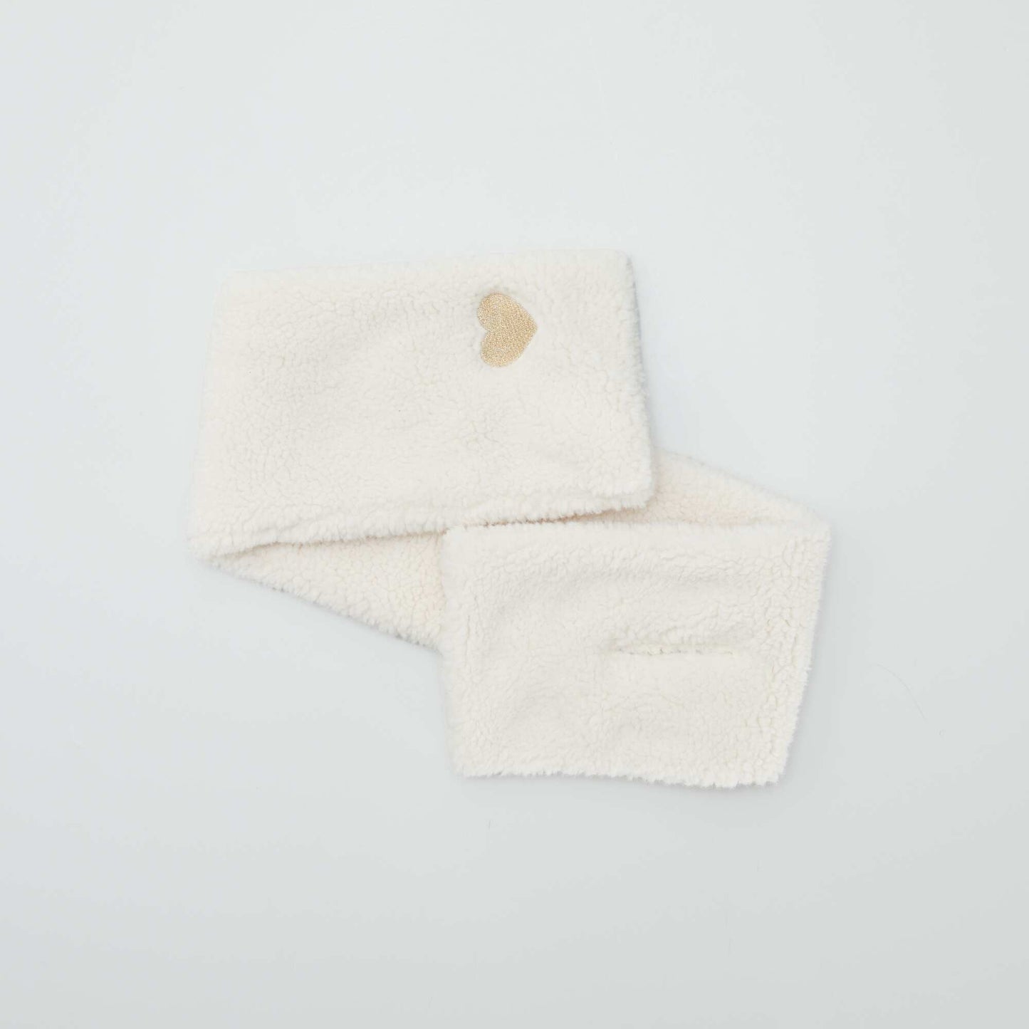 Bonnet imitation fourrure + charpe 'c ur' dor - 2 pi ces Beige
