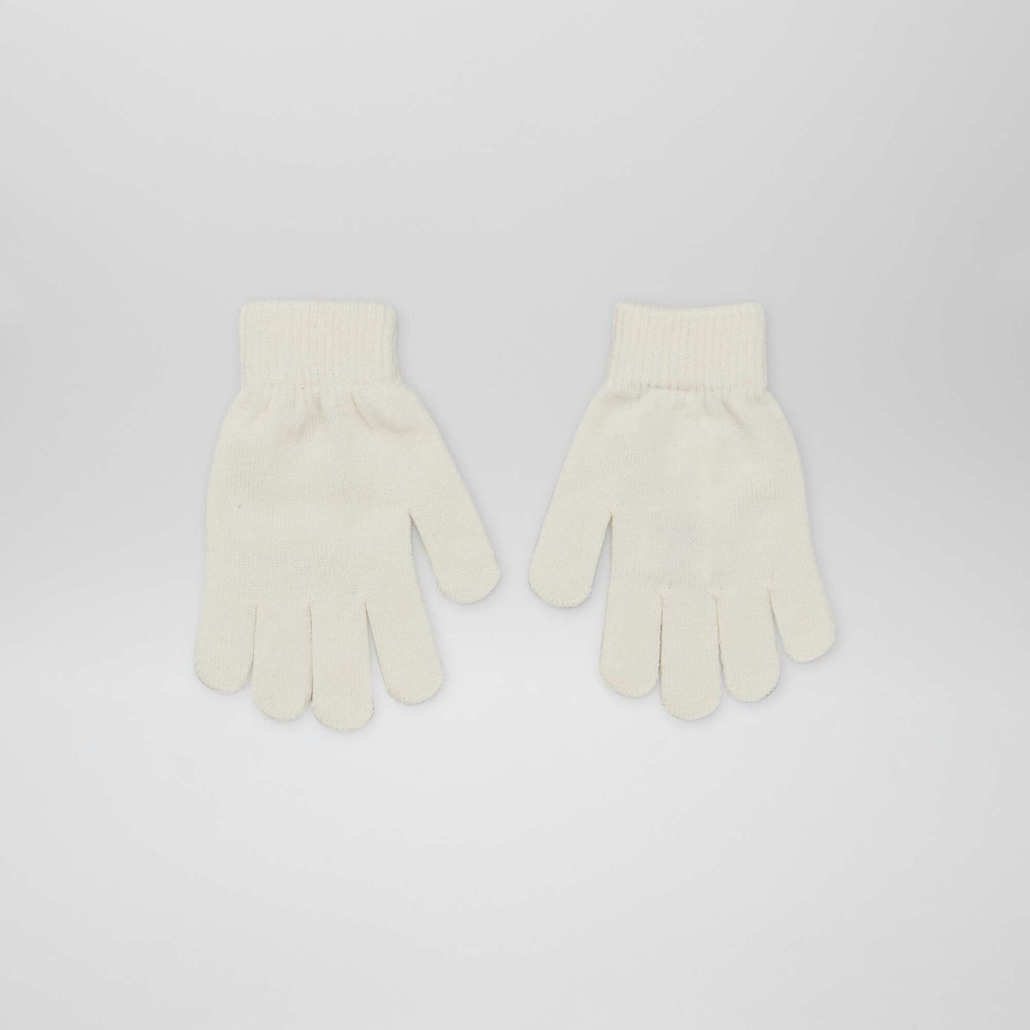 Lot de 2 paires de gants Ecru