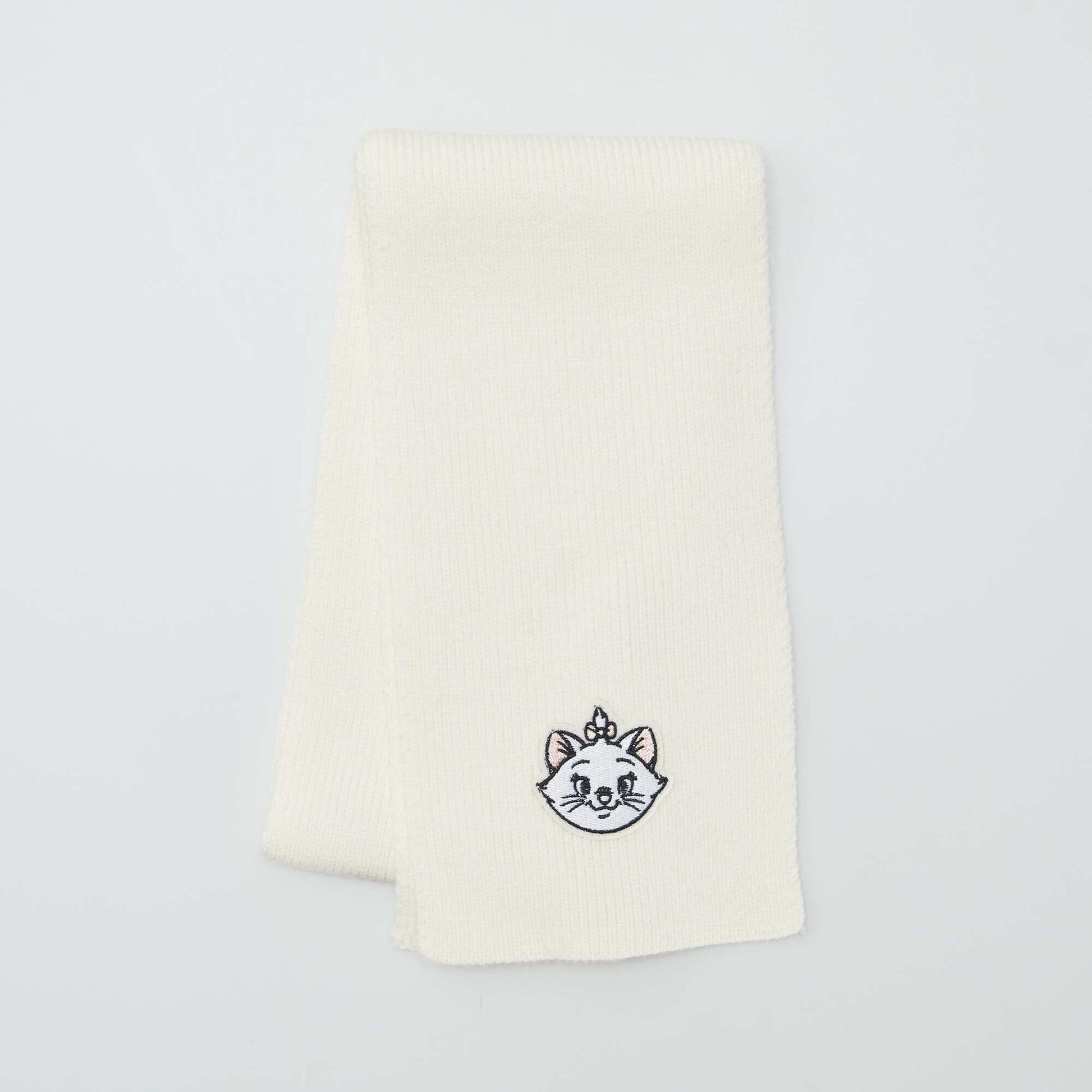 Ensemble c tel bonnet + charpe 'Marie' 'Disney' - 2 pi ces Blanc