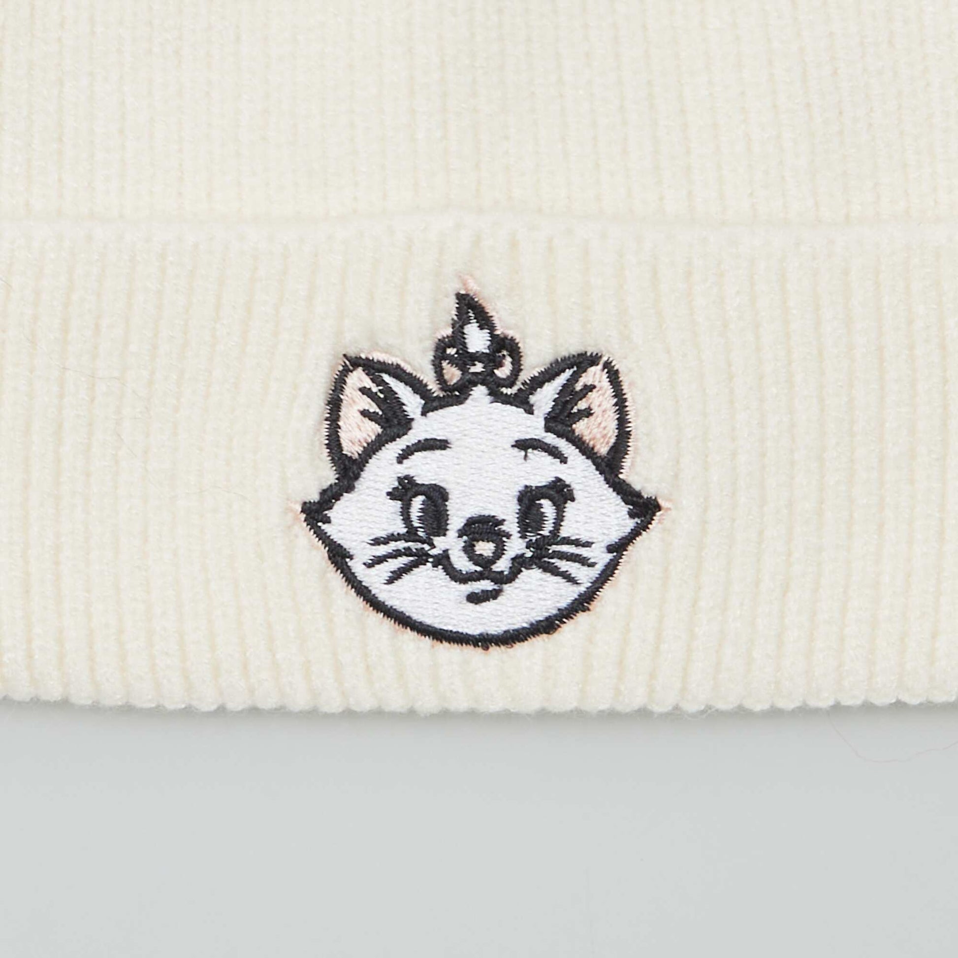 Ensemble c tel bonnet + charpe 'Marie' 'Disney' - 2 pi ces Blanc