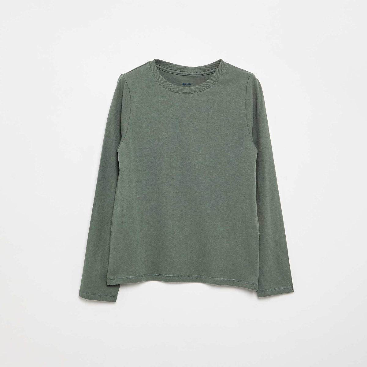 T-shirt basique à manches longues VERT