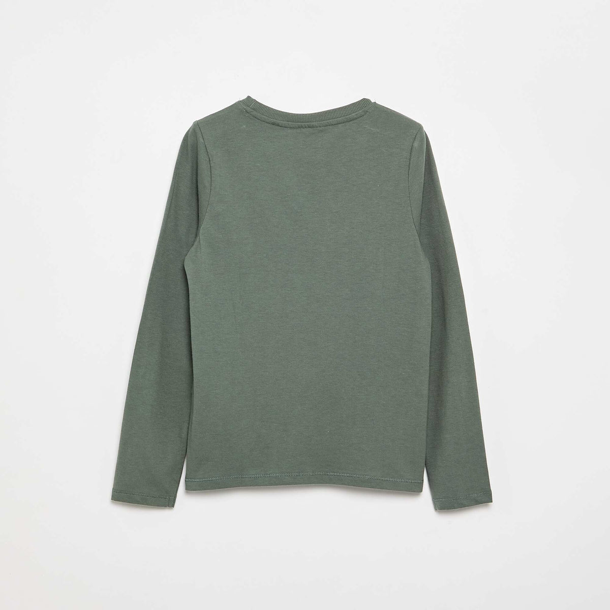 T-shirt basique à manches longues VERT