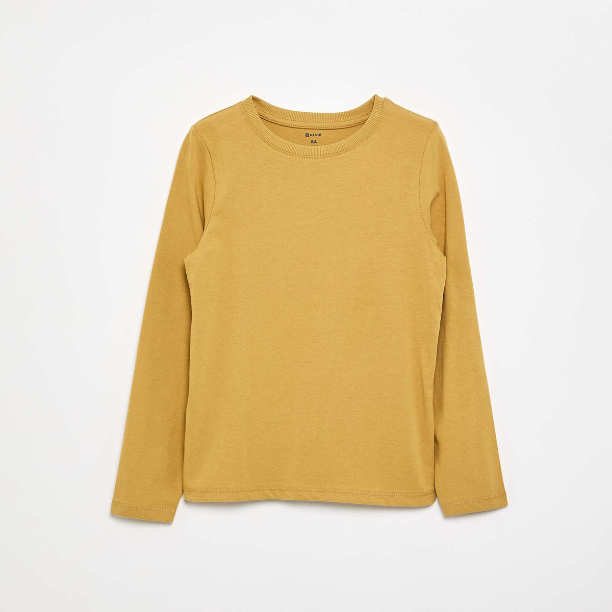 T-shirt basique à manches longues JAUNE