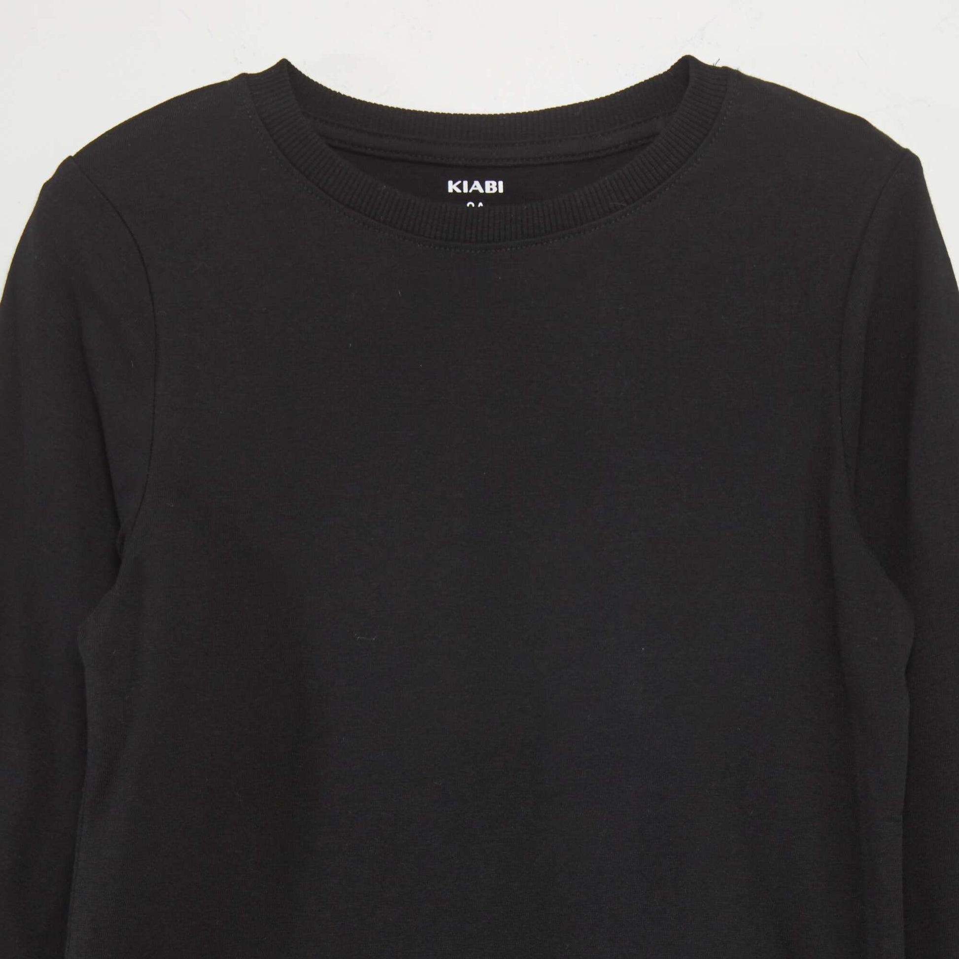 T-shirt basique manches longues noir