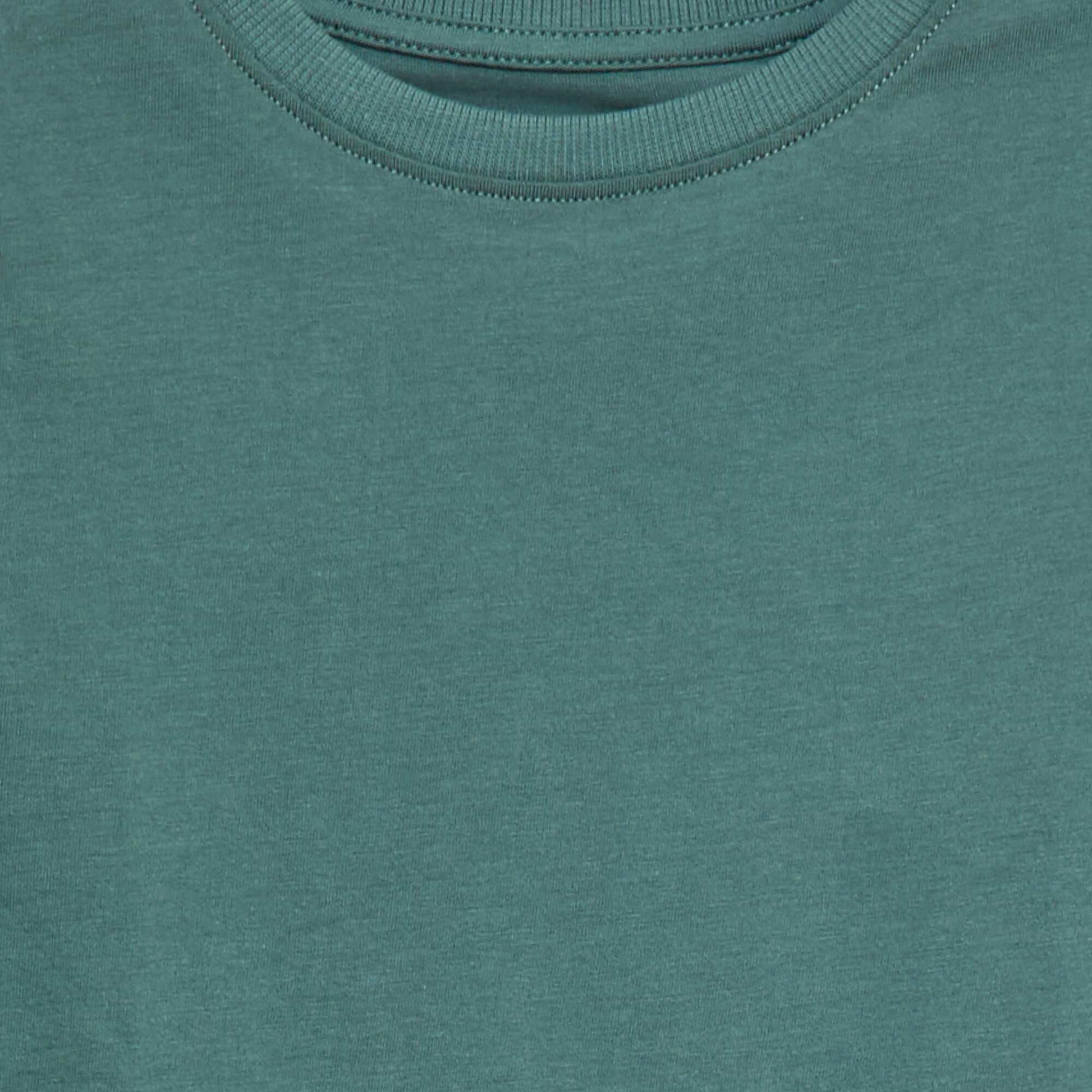 T-shirt basique à manches longues VERT