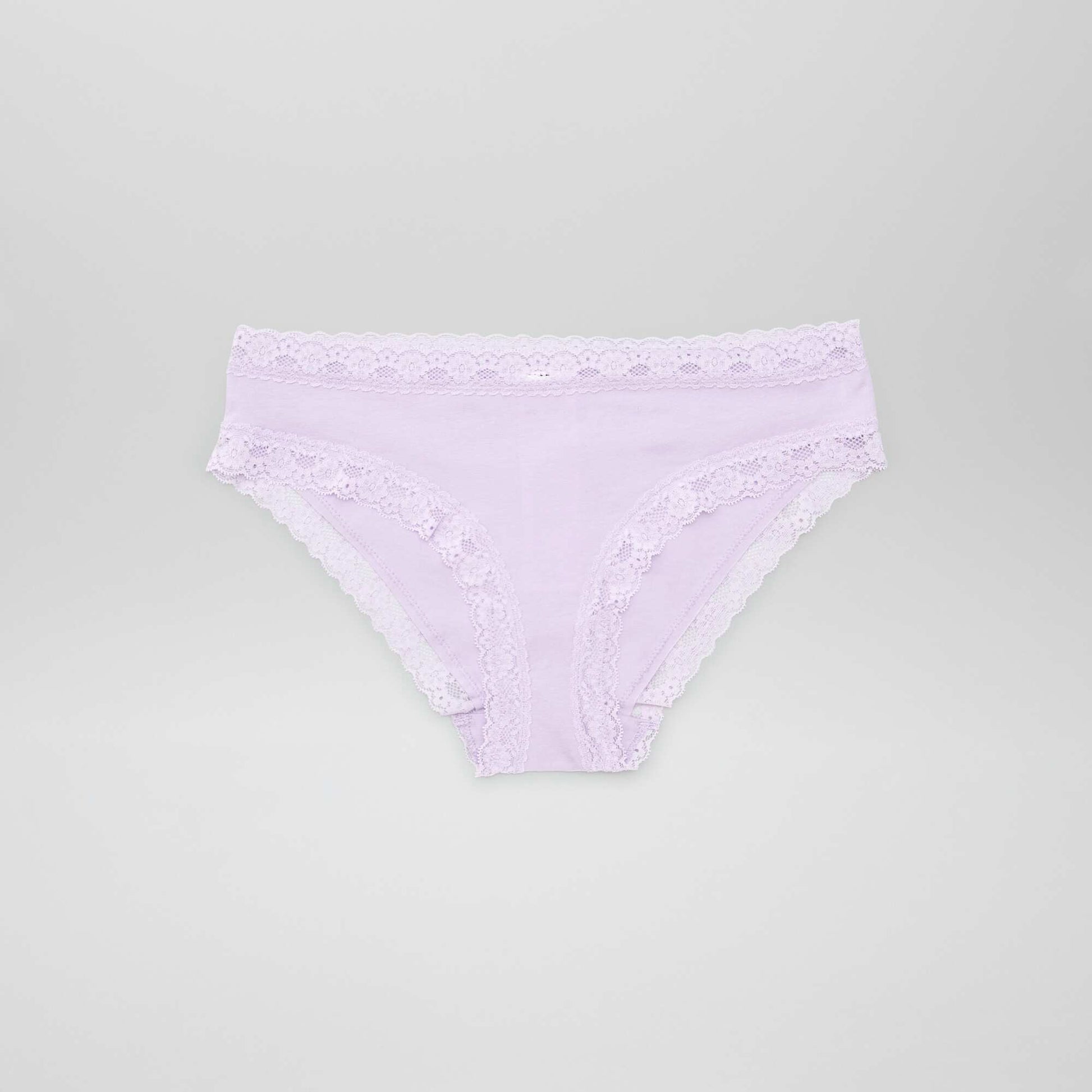 Lot de 3 culottes en dentelle VIOLET/BLANC