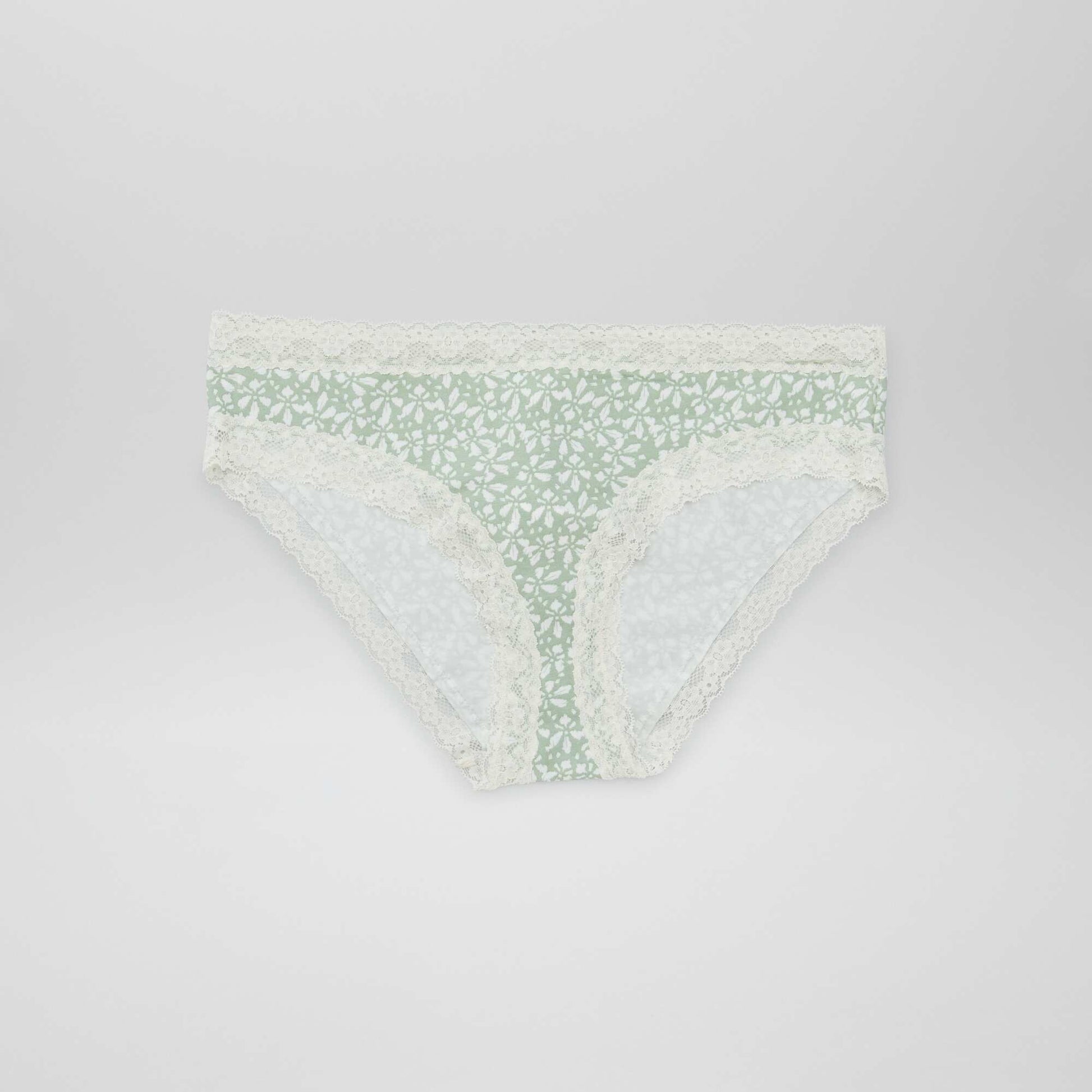 Lot de 3 culottes en dentelle VERT