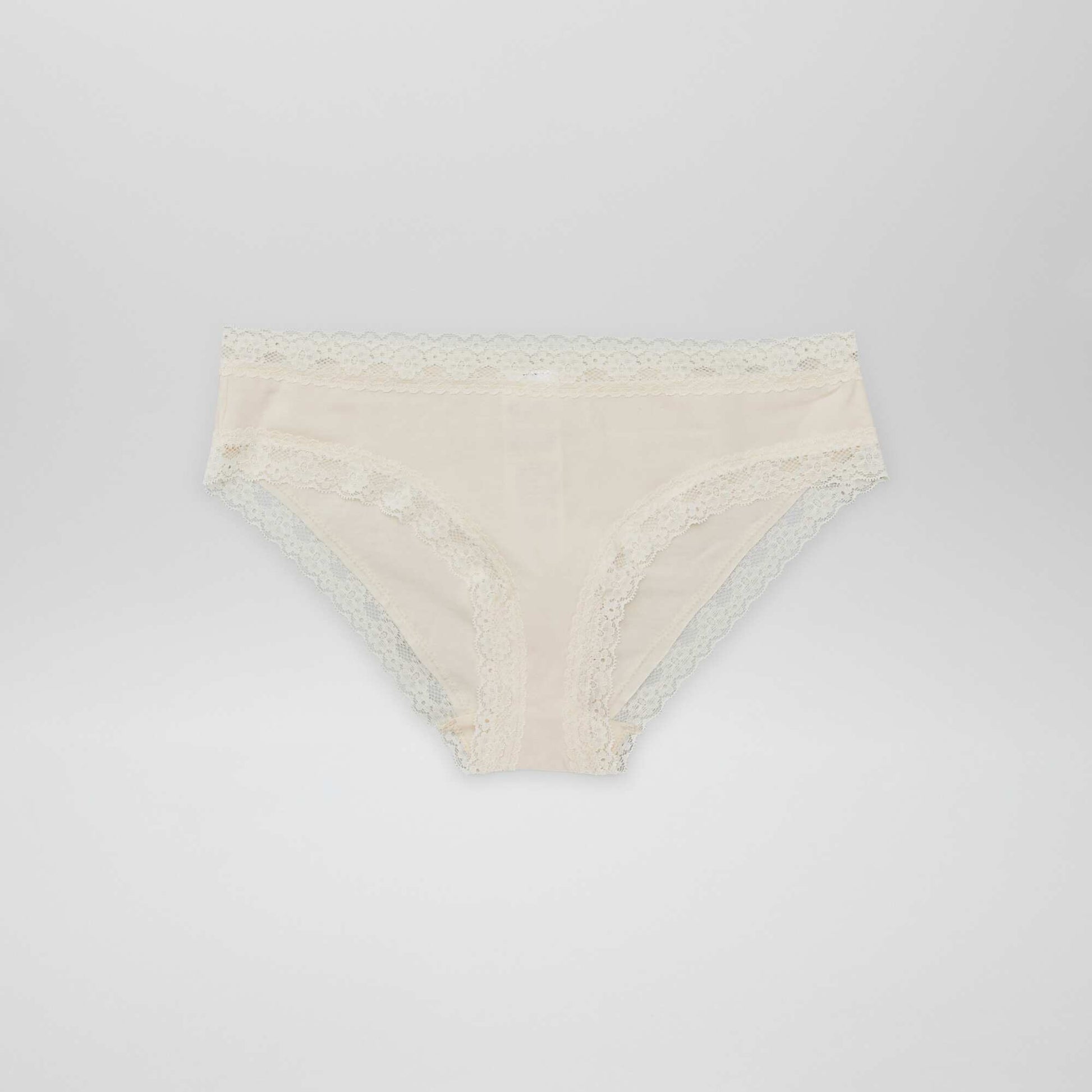 Lot de 3 culottes en dentelle BEIGE/NOIR