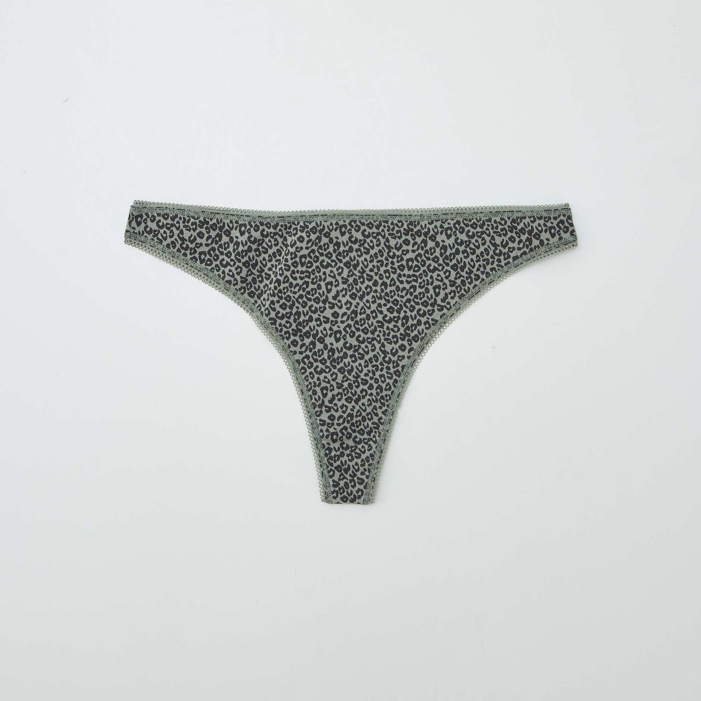 Lot de 3 tangas en coton KAKI