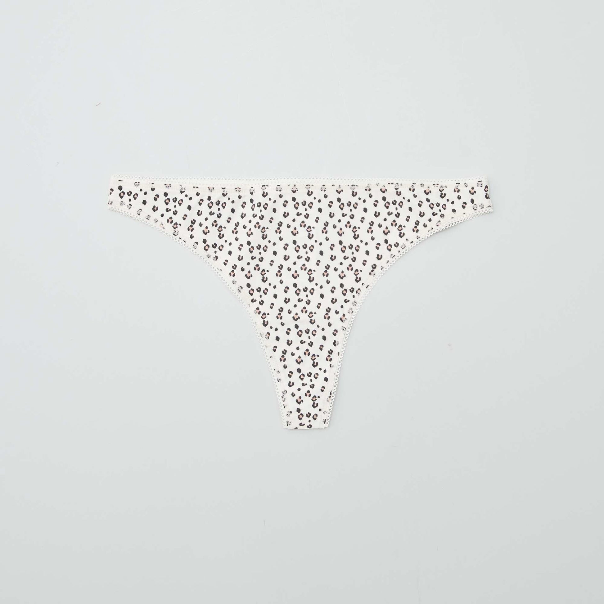 Lot de 3 tangas en coton KAKI