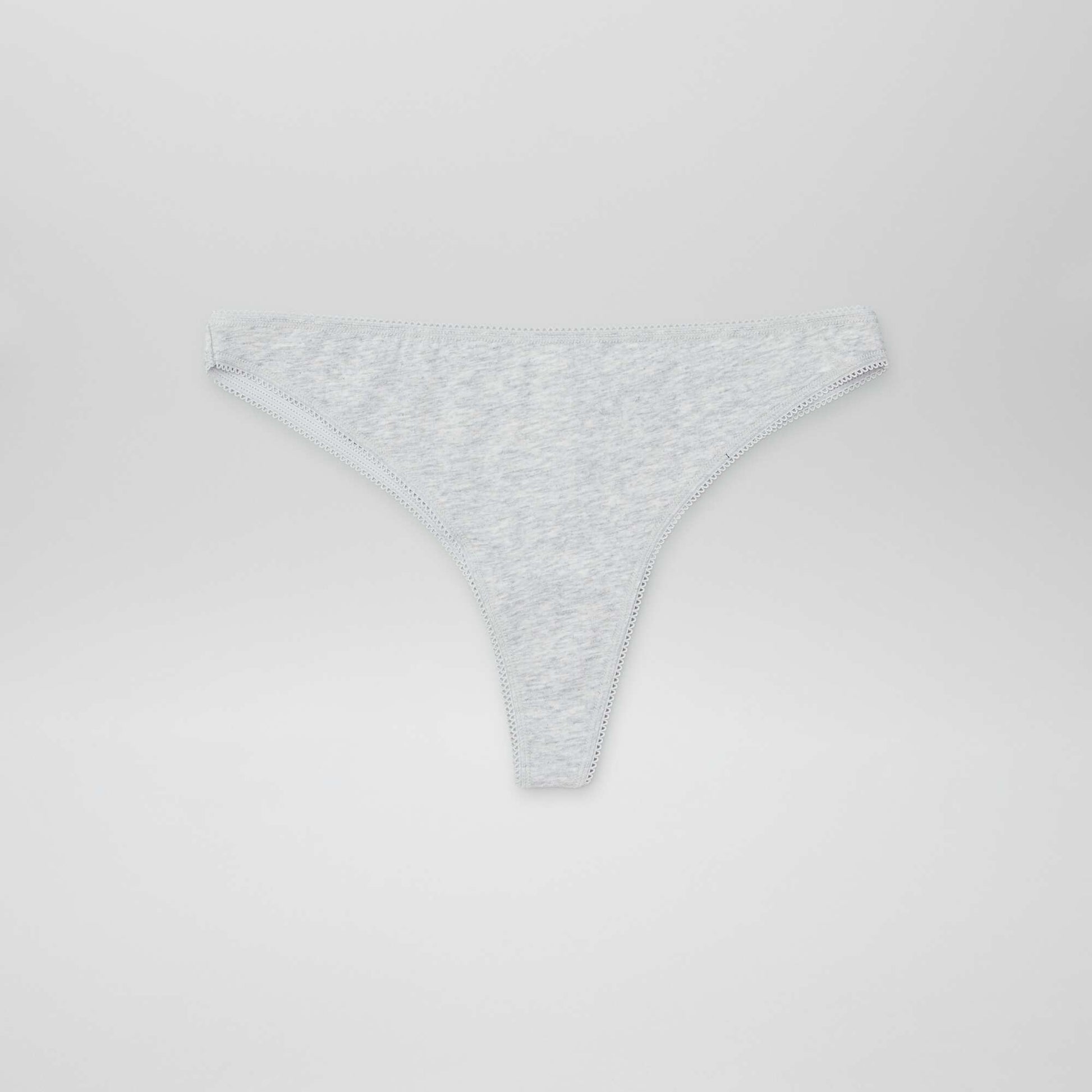 Lot de 3 tangas en coton BEIGE
