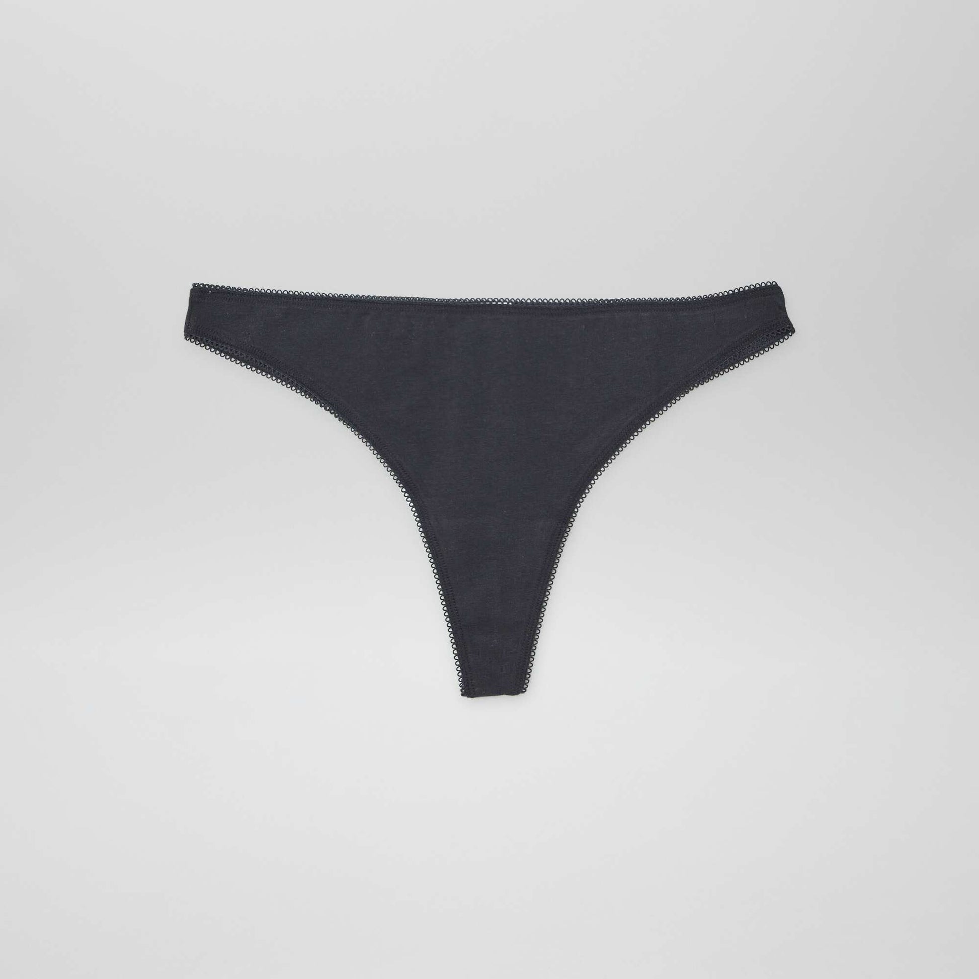Lot de 3 tangas en coton BEIGE