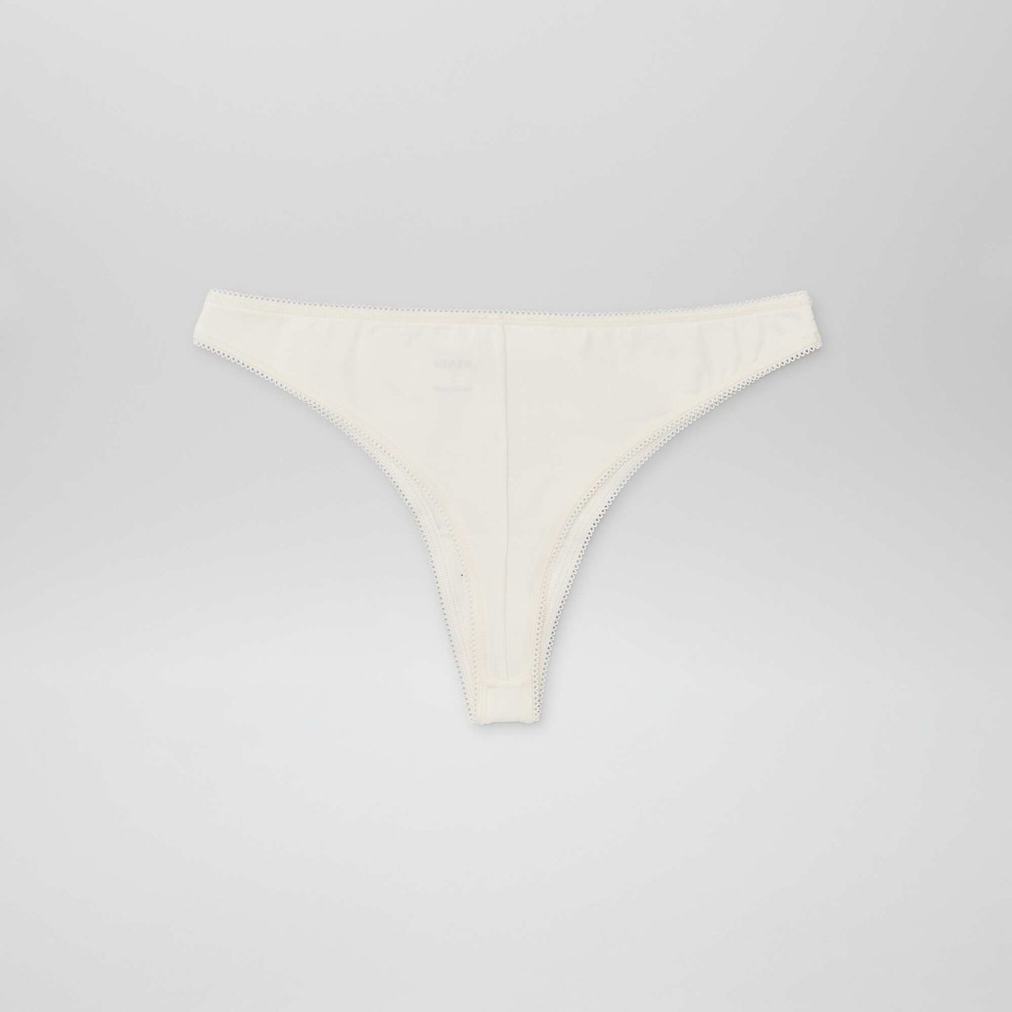 Lot de 3 tangas en coton BEIGE