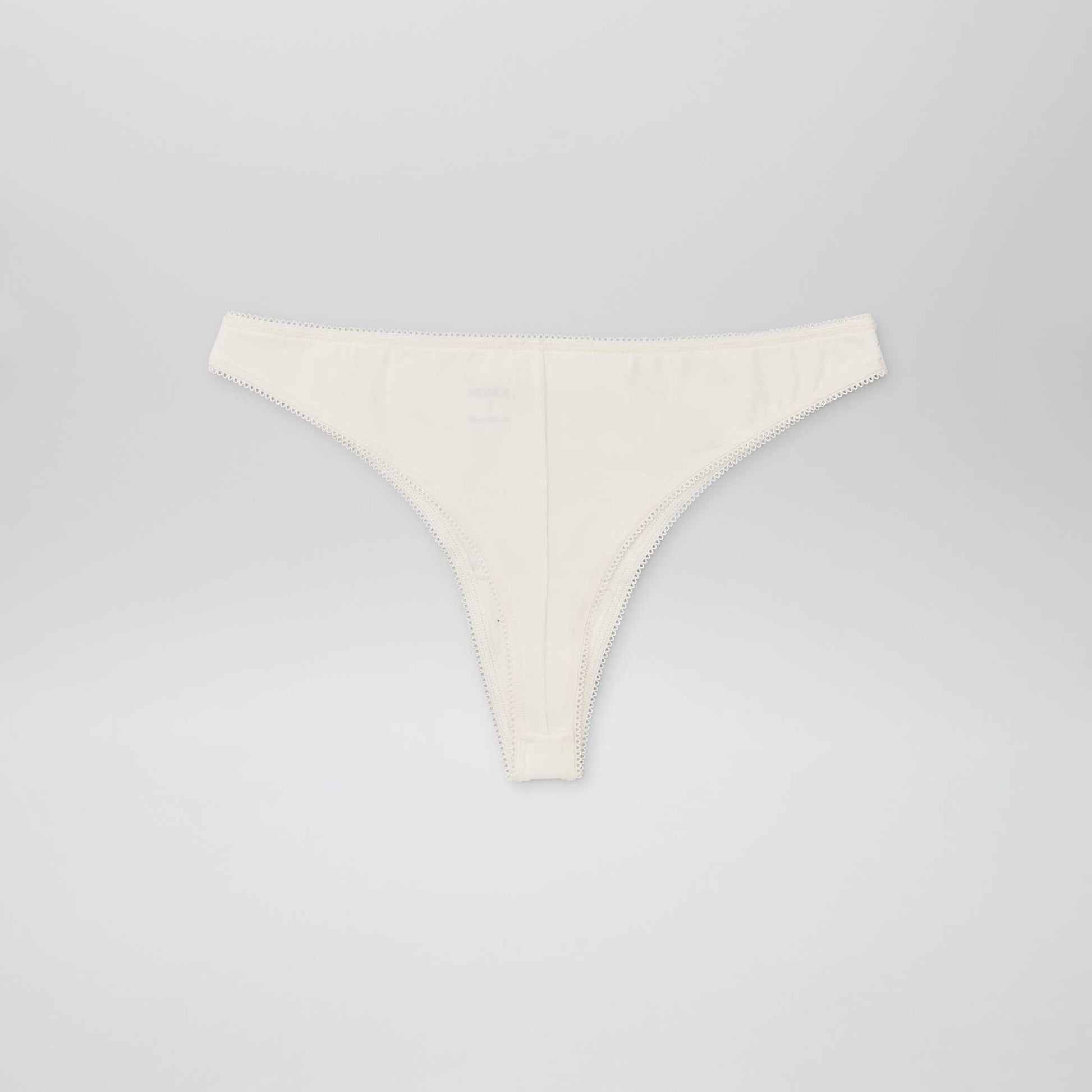 Lot de 3 tangas en coton BEIGE