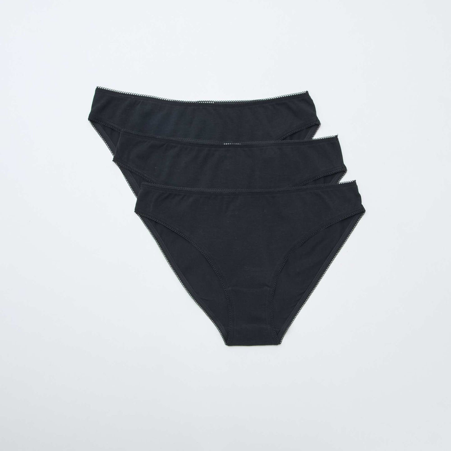 Lot de 3 culottes en coton NOIR