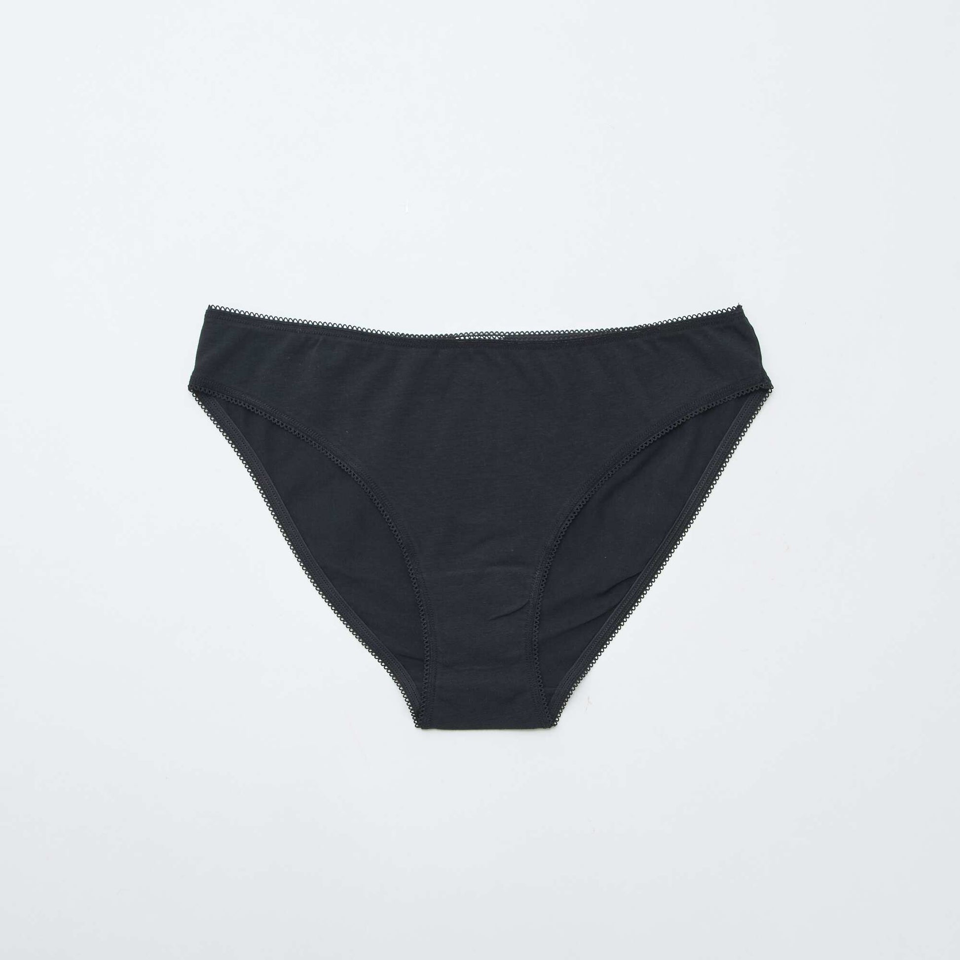 Lot de 3 culottes en coton NOIR