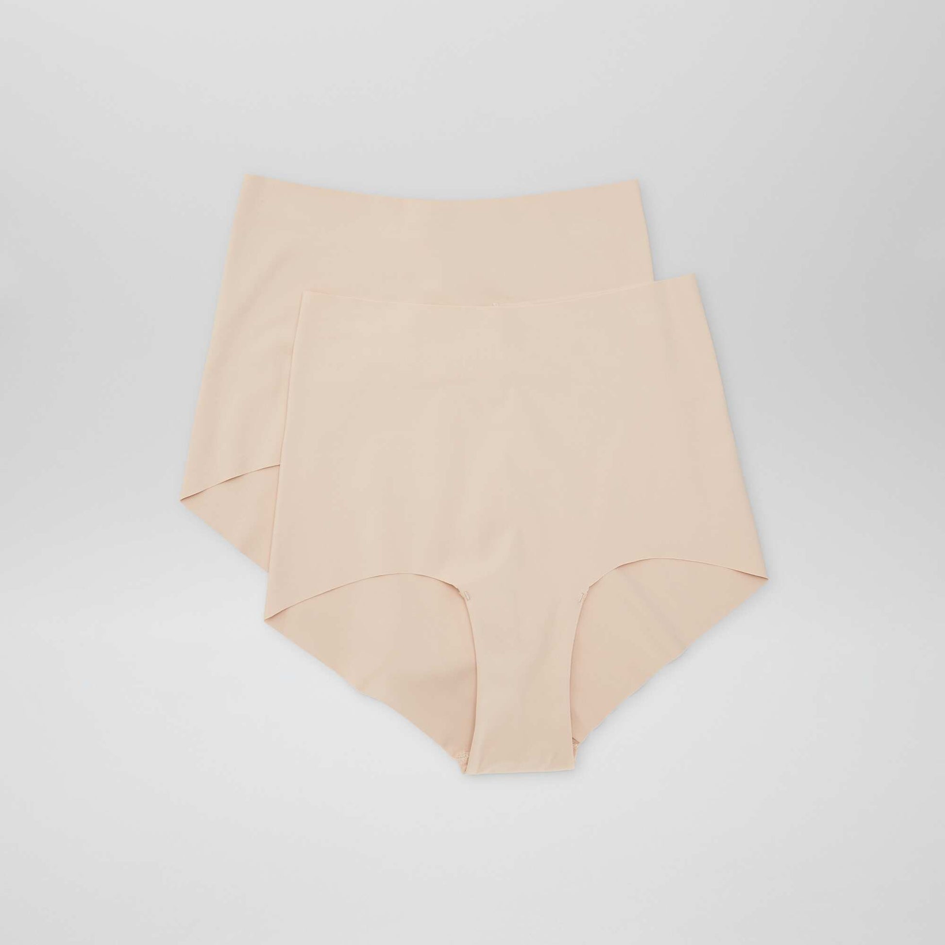 Lot de 2 culottes à taille haute invisible BEIGE