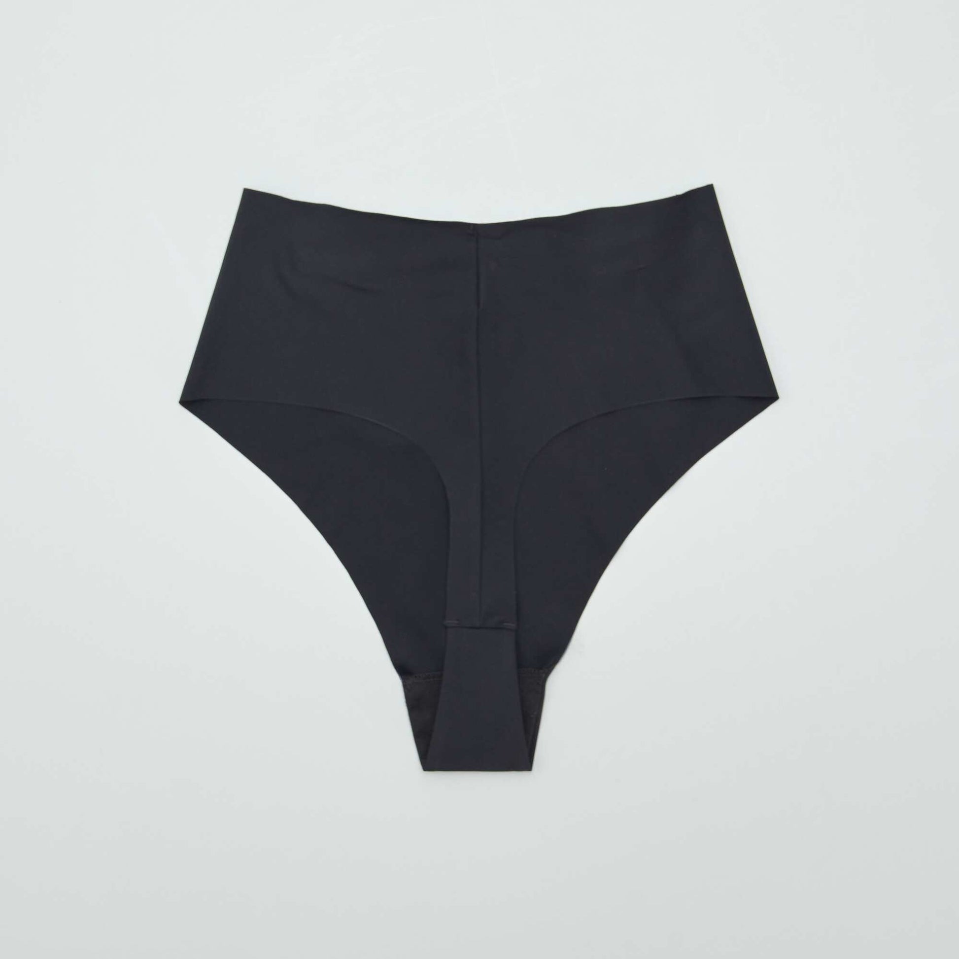 Lot de 2 tangas invisible à taille haute NOIR