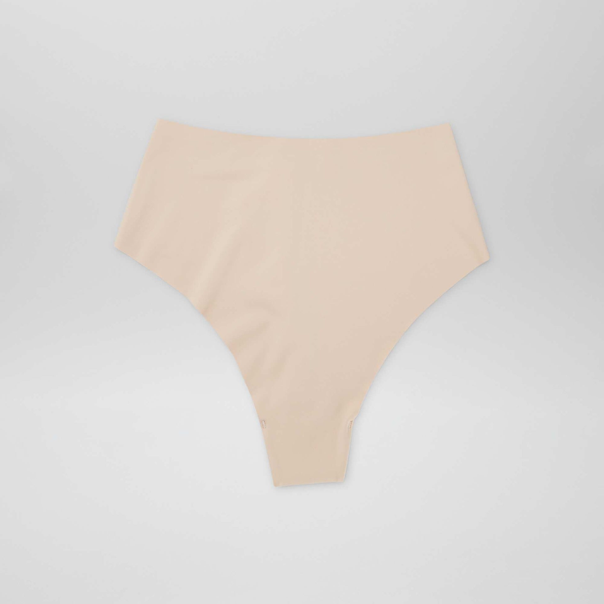 Lot de 2 tangas invisible à taille haute BEIGE
