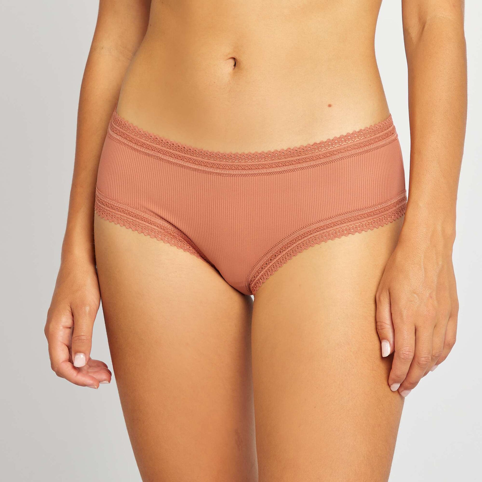 Lot de 3 shorty côtelés BEIGE/ROSE/NOIR