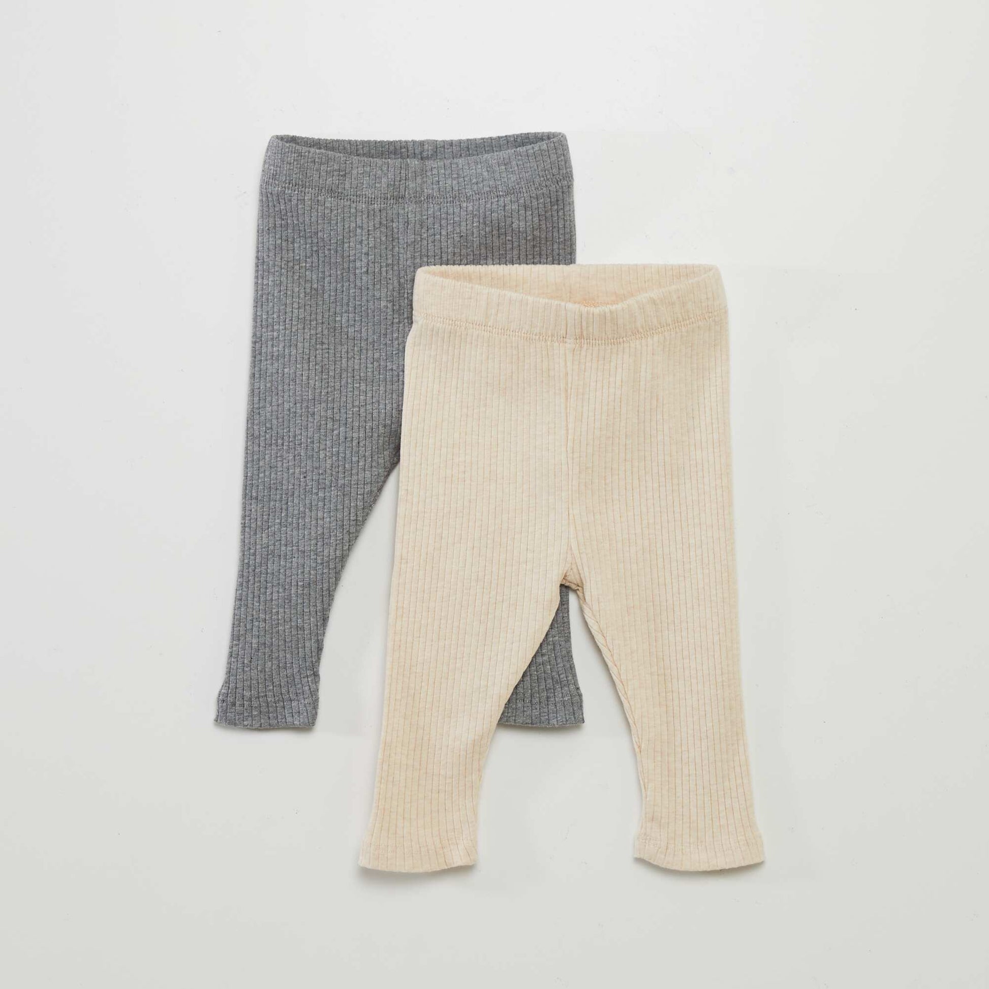 Lot de 2 leggings c tel s Gris